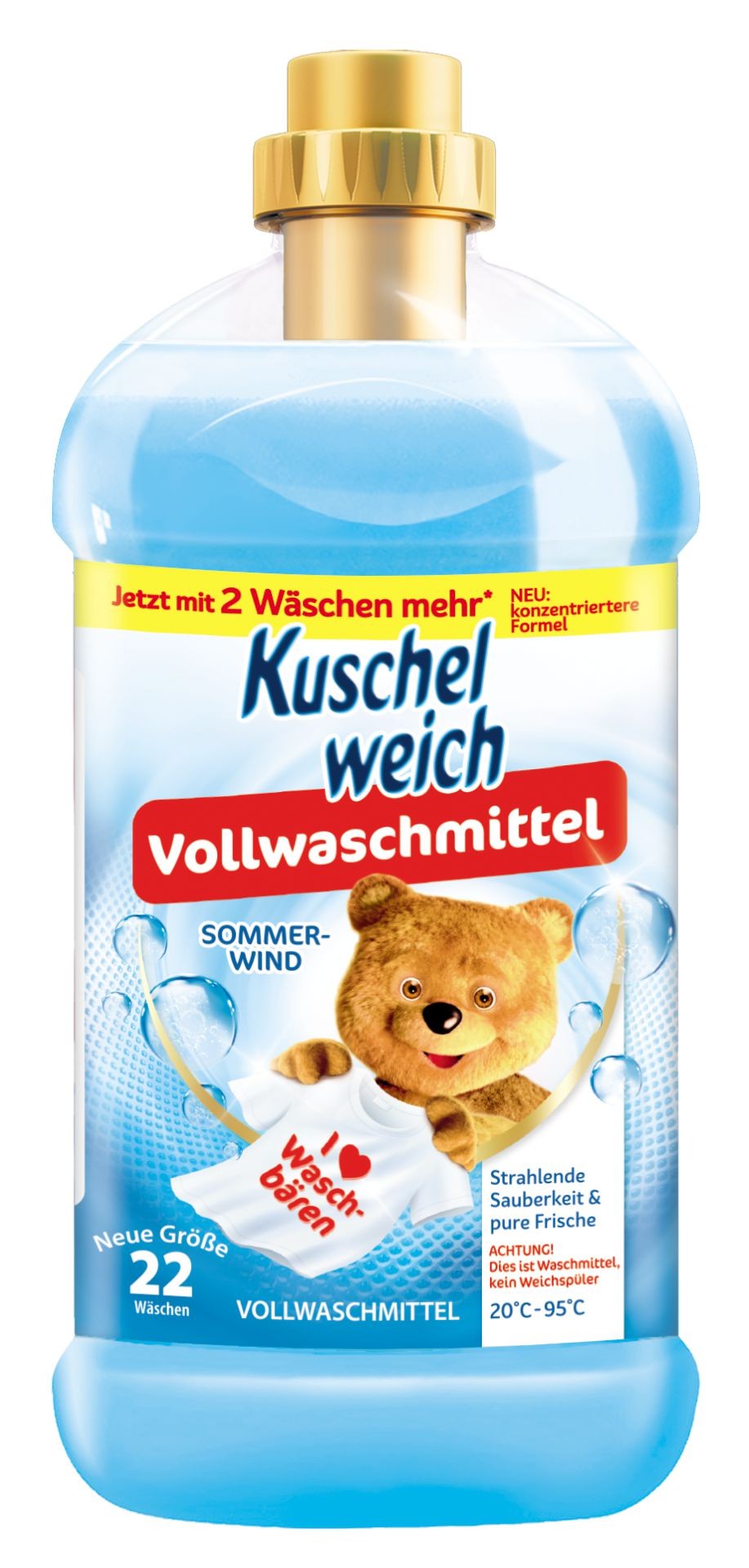 Drogerie a kosmetika - Kuschelweich prací gel Sommerwind 1.1l 22 dávek