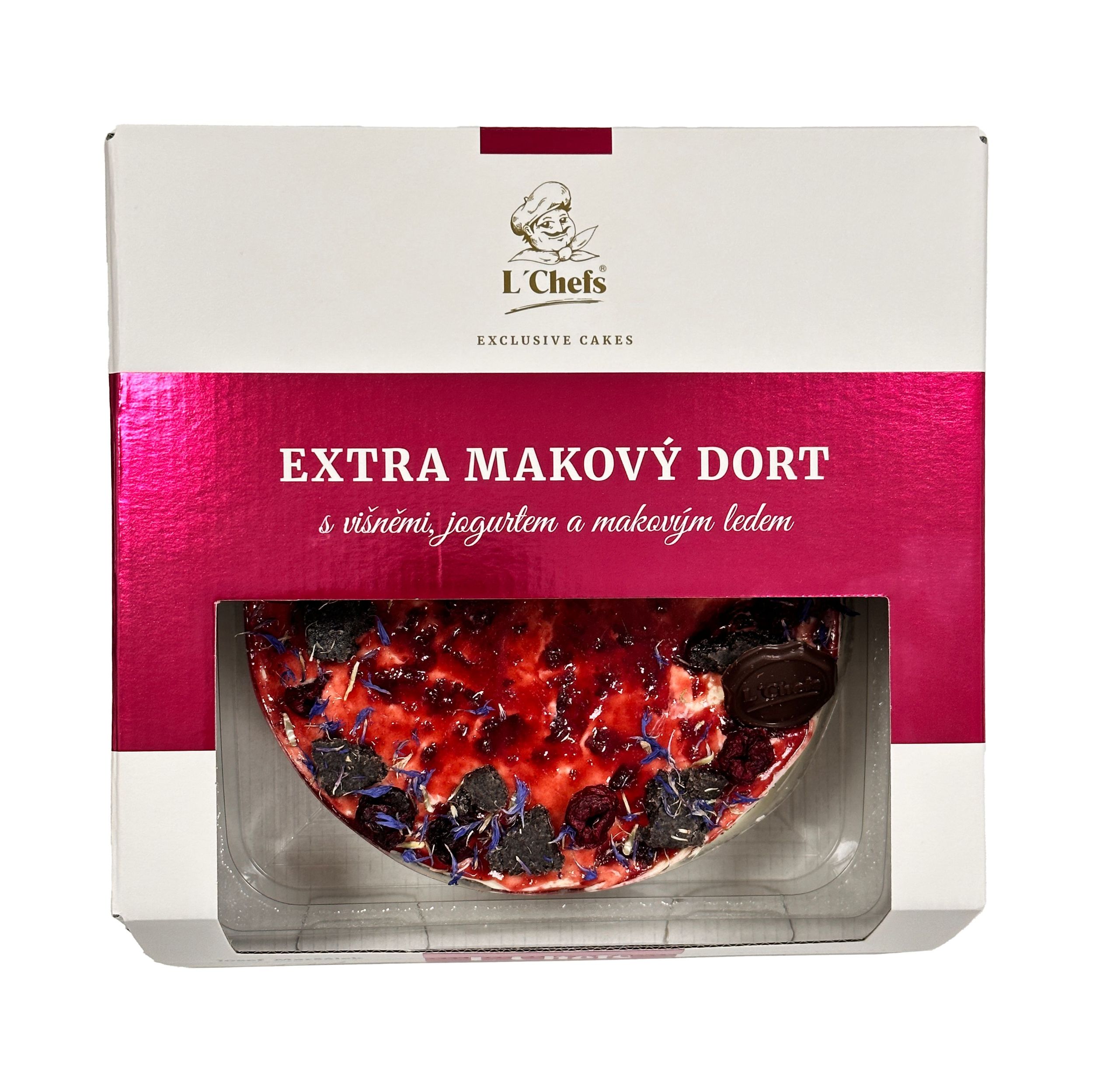 Pekárna a cukrárna - L'Chefs - Extra makový dort s višněmi 600 g