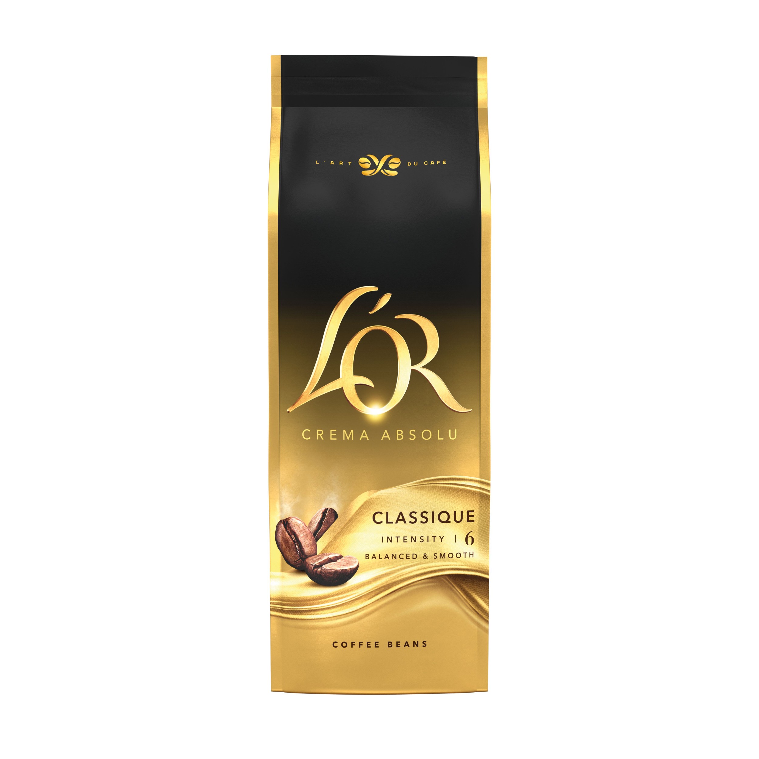 Nápoje - L'OR Crema Absolu Classique káva pražená zrnková 500 g