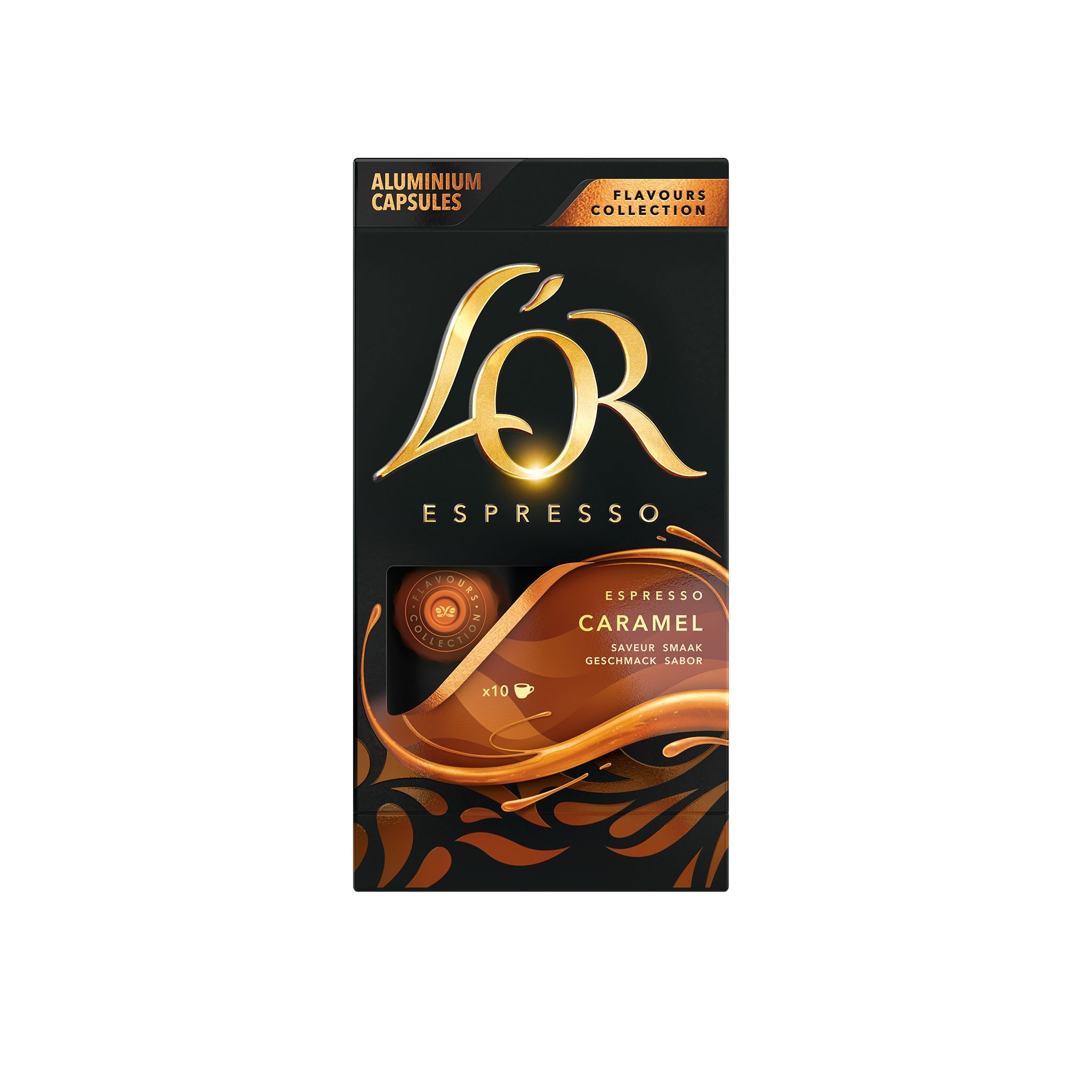 Nápoje - L´OR Flavours collection caramel kapsle 52 g 10 ks