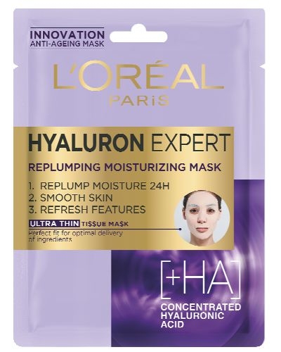 Drogerie a kosmetika - L'Oréal Hyaluron Specialist textilní maska 32 g