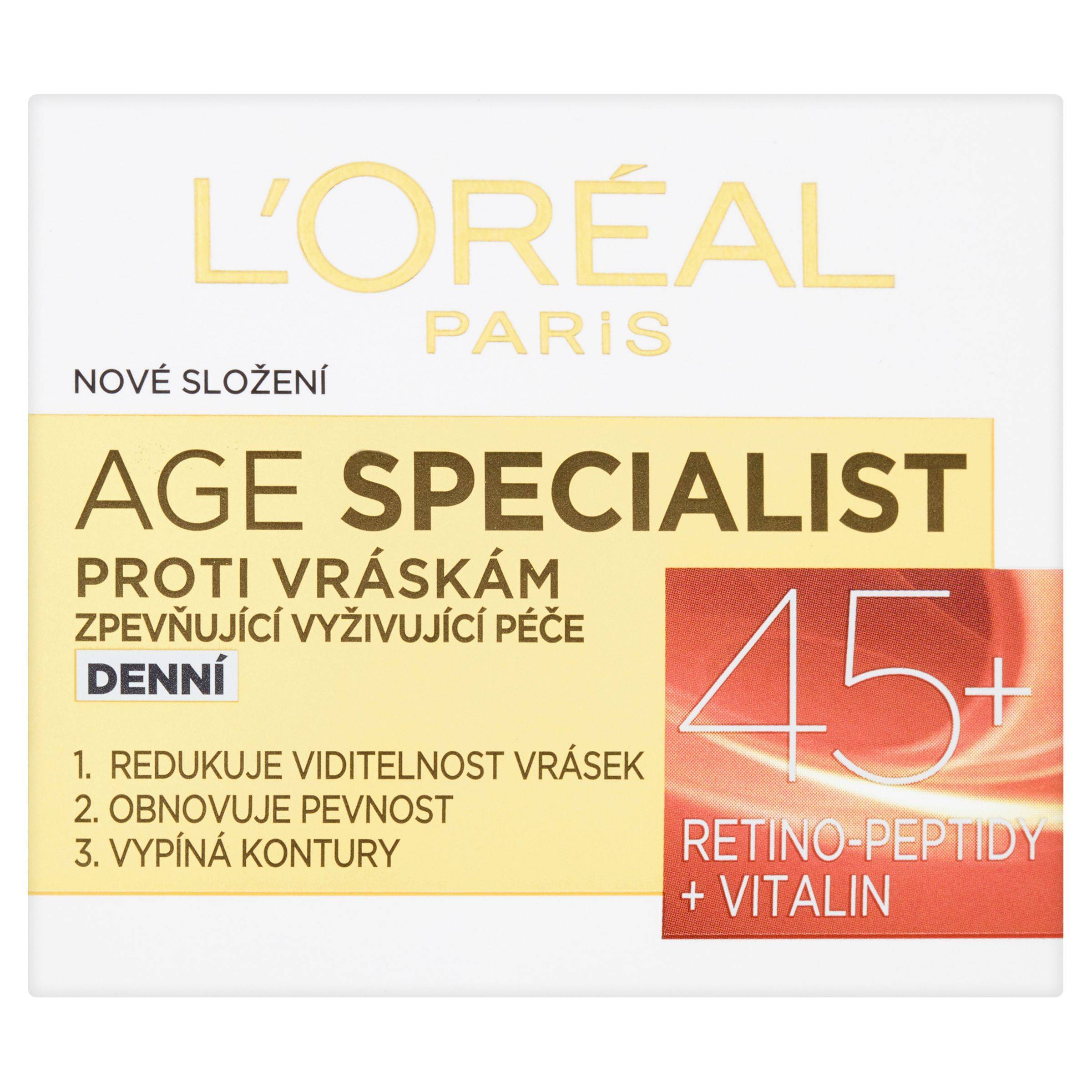 Drogerie a kosmetika - L'Oréal Paris Age Specialist zpevňující denní krém proti vráskám 50 ml