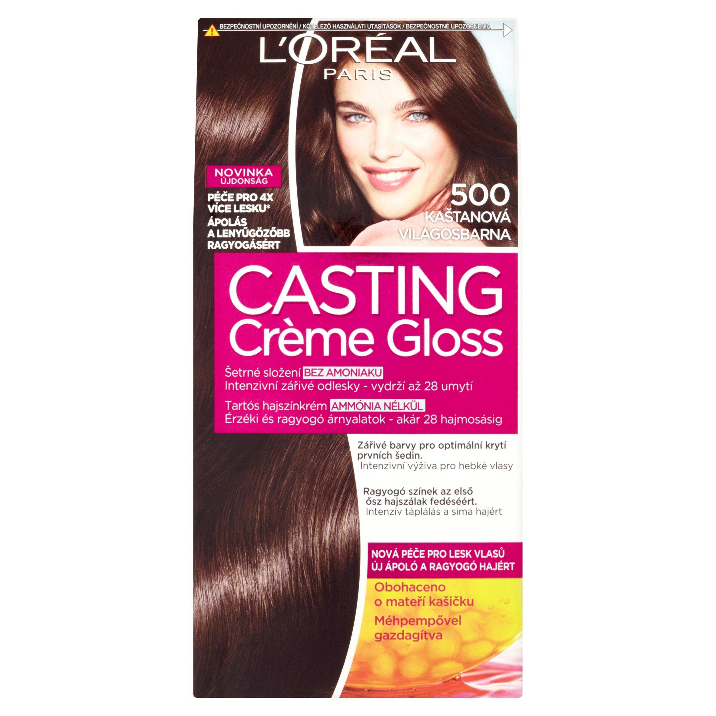 Drogerie a kosmetika - L'Oréal Paris Casting Crème Gloss kaštanová 500 160 ml
