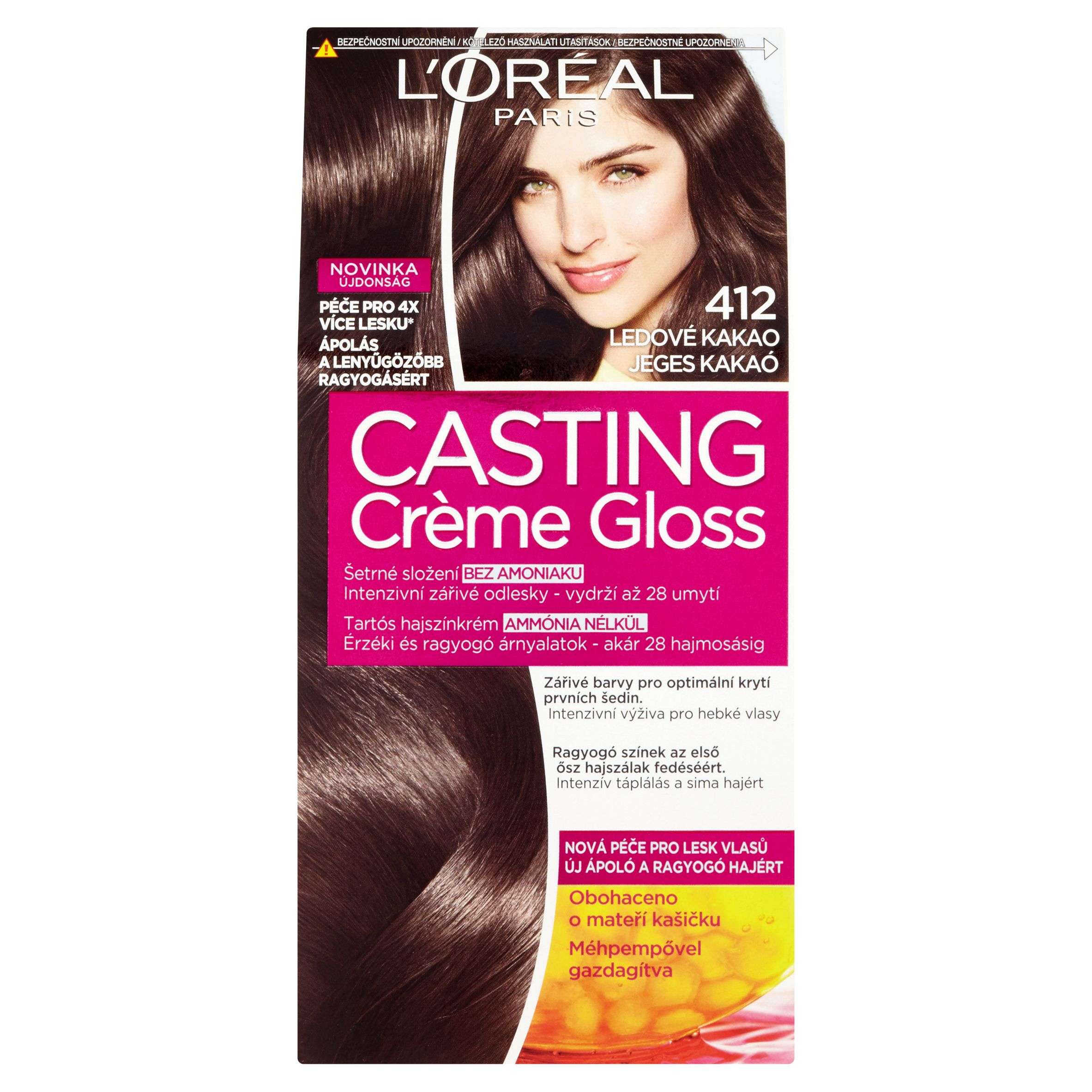 Drogerie a kosmetika - L'Oréal Paris Casting Crème Gloss ledové kakao 412 160 ml