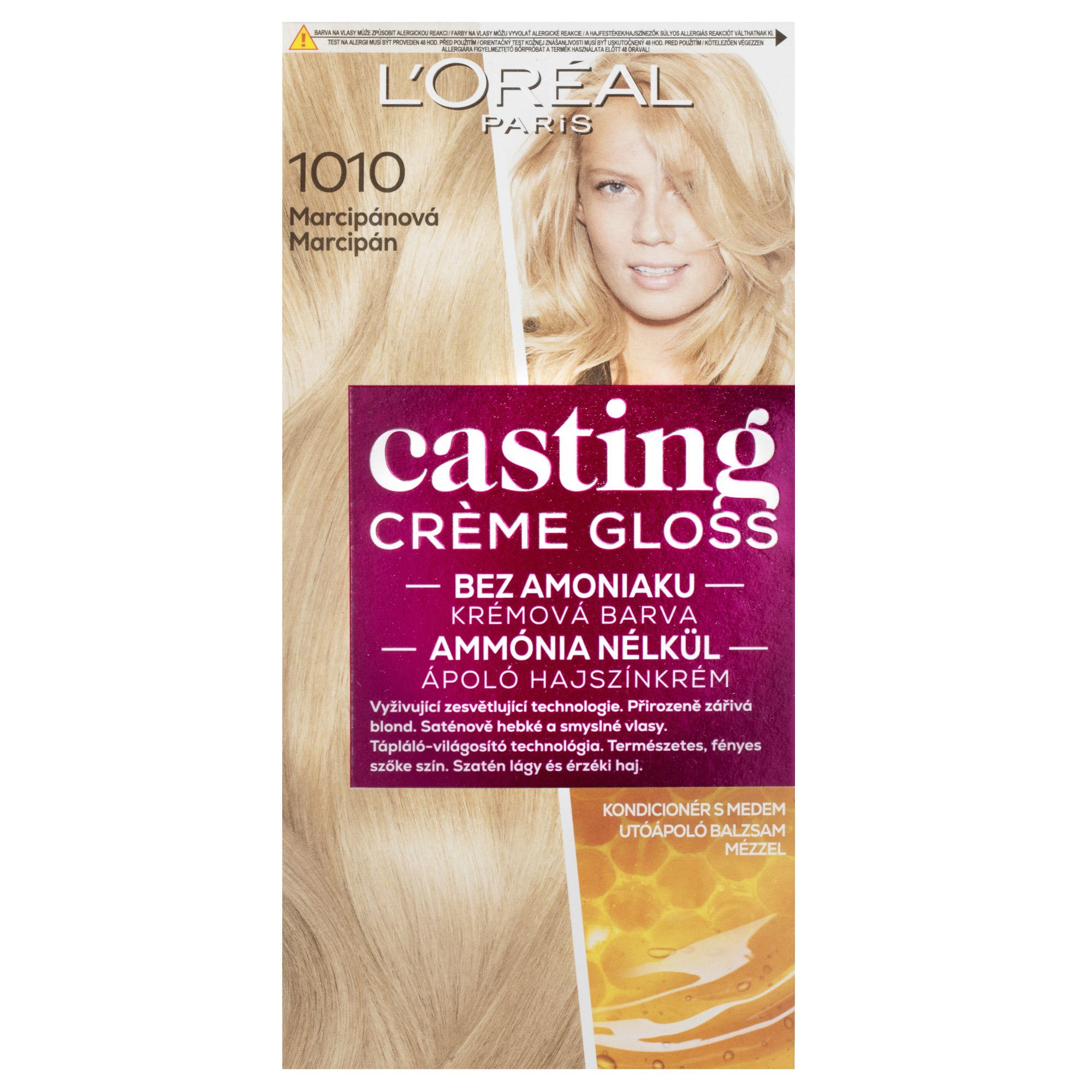 Drogerie a kosmetika - L'Oréal Paris Casting Crème Gloss marcipánová 1010, 180 ml