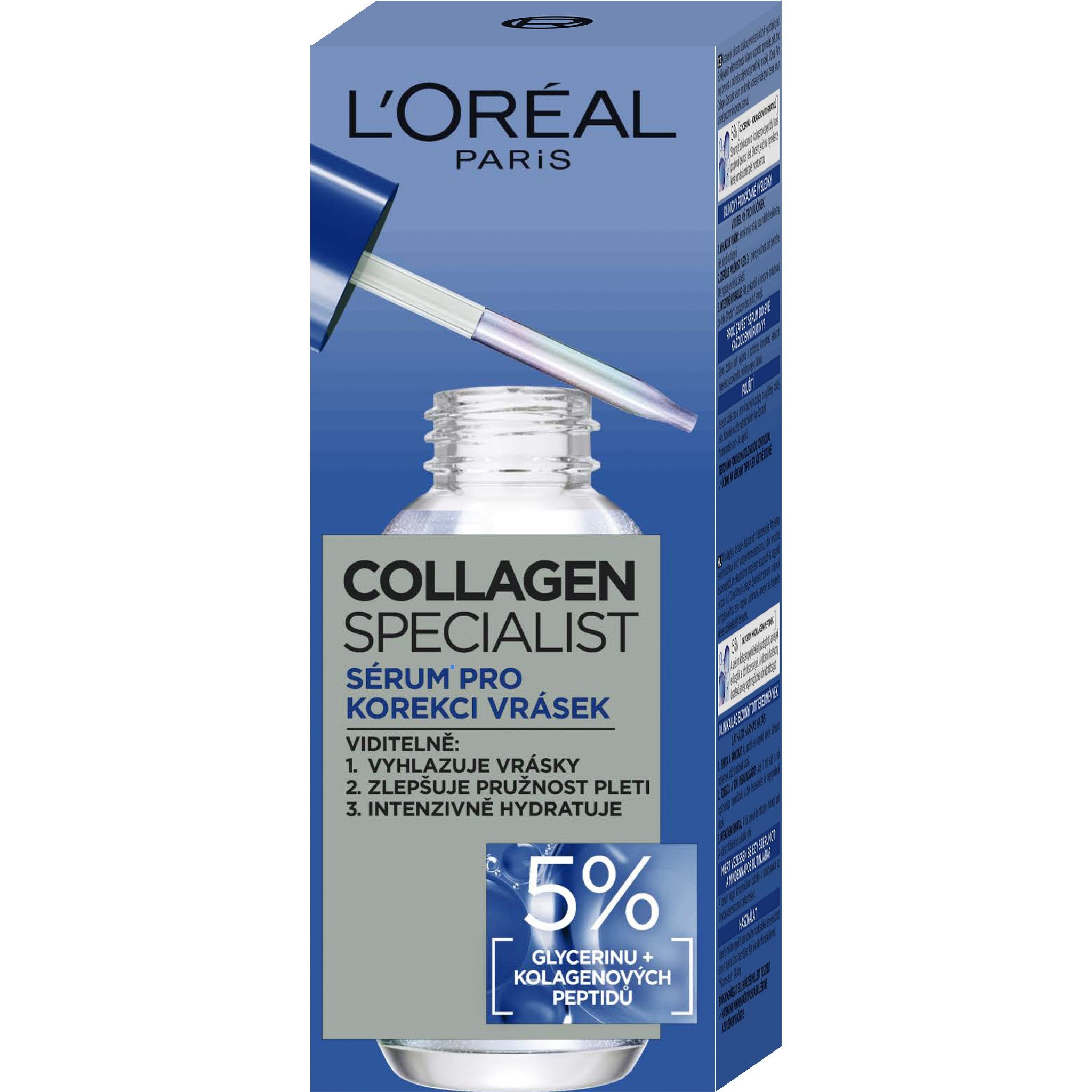 Drogerie a kosmetika - L'Oréal Paris Collagen specialist sérum pro korekci vrásek 30 ml