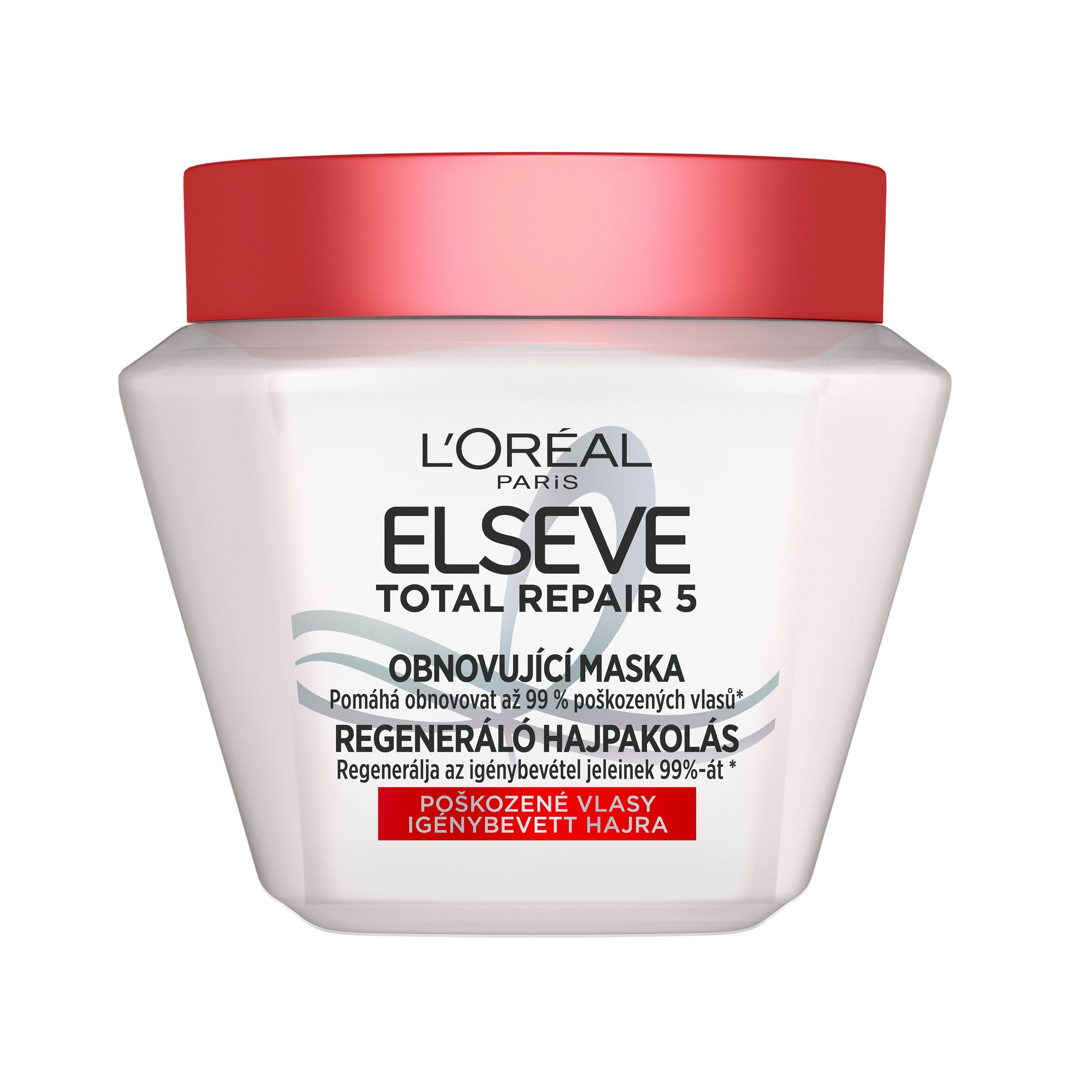 Drogerie a kosmetika - L'Oréal Paris Elseve Total Repair 5 intenzivní obnovující maska 300 ml