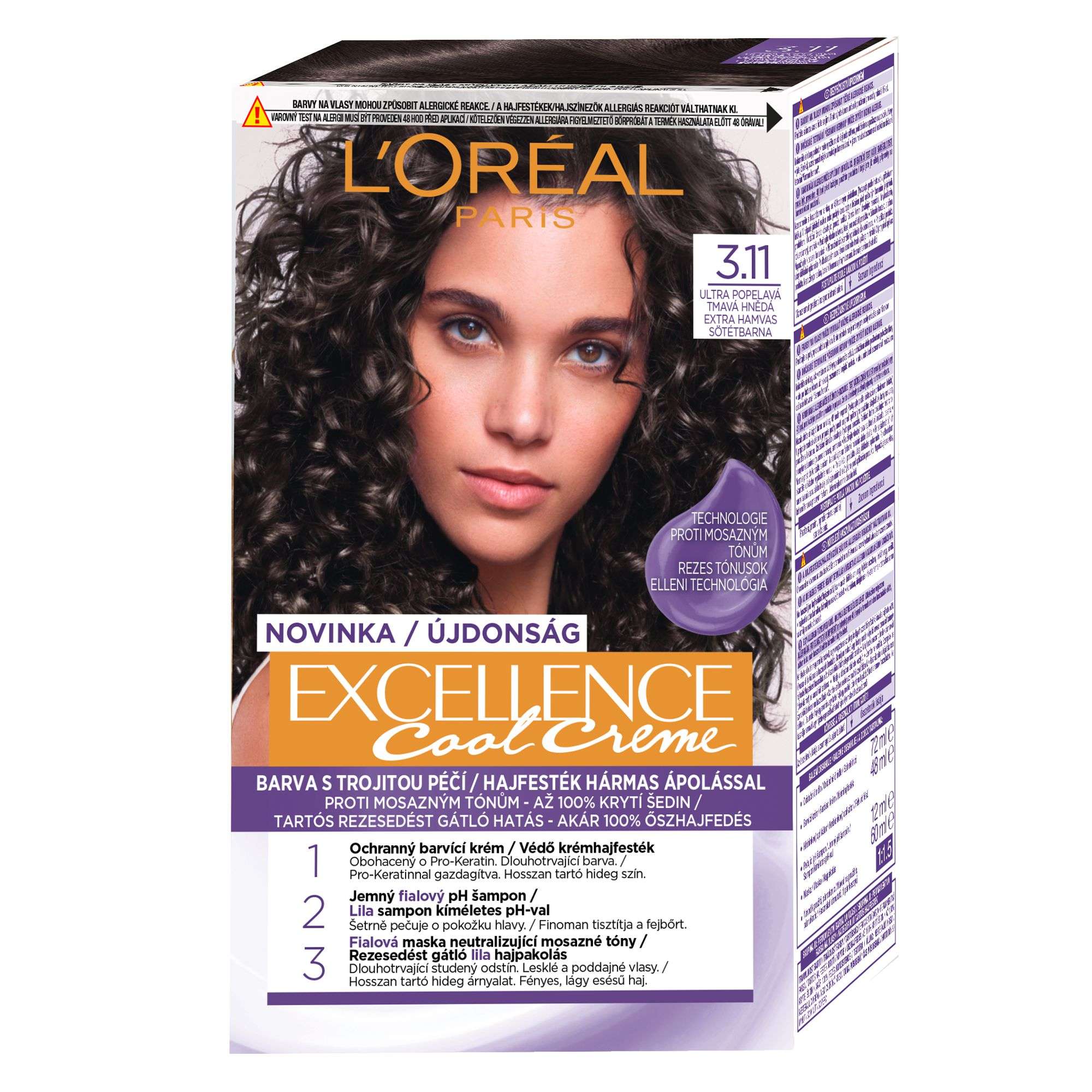 Drogerie a kosmetika - L'Oréal Paris Excellence Cool 3.11