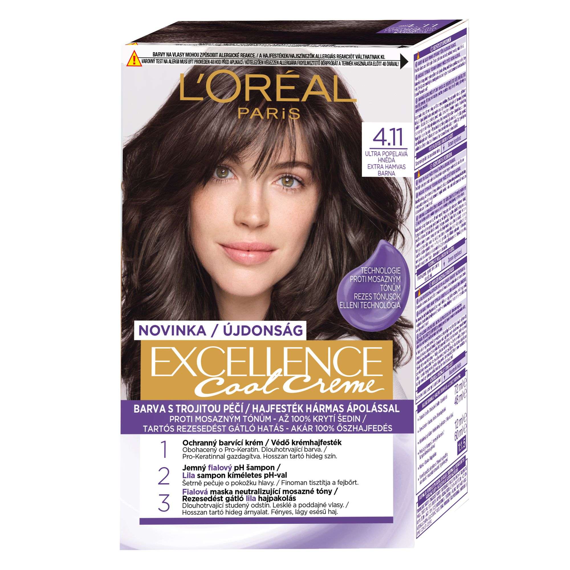 Drogerie a kosmetika - L'Oréal Paris Excellence Cool 4.11