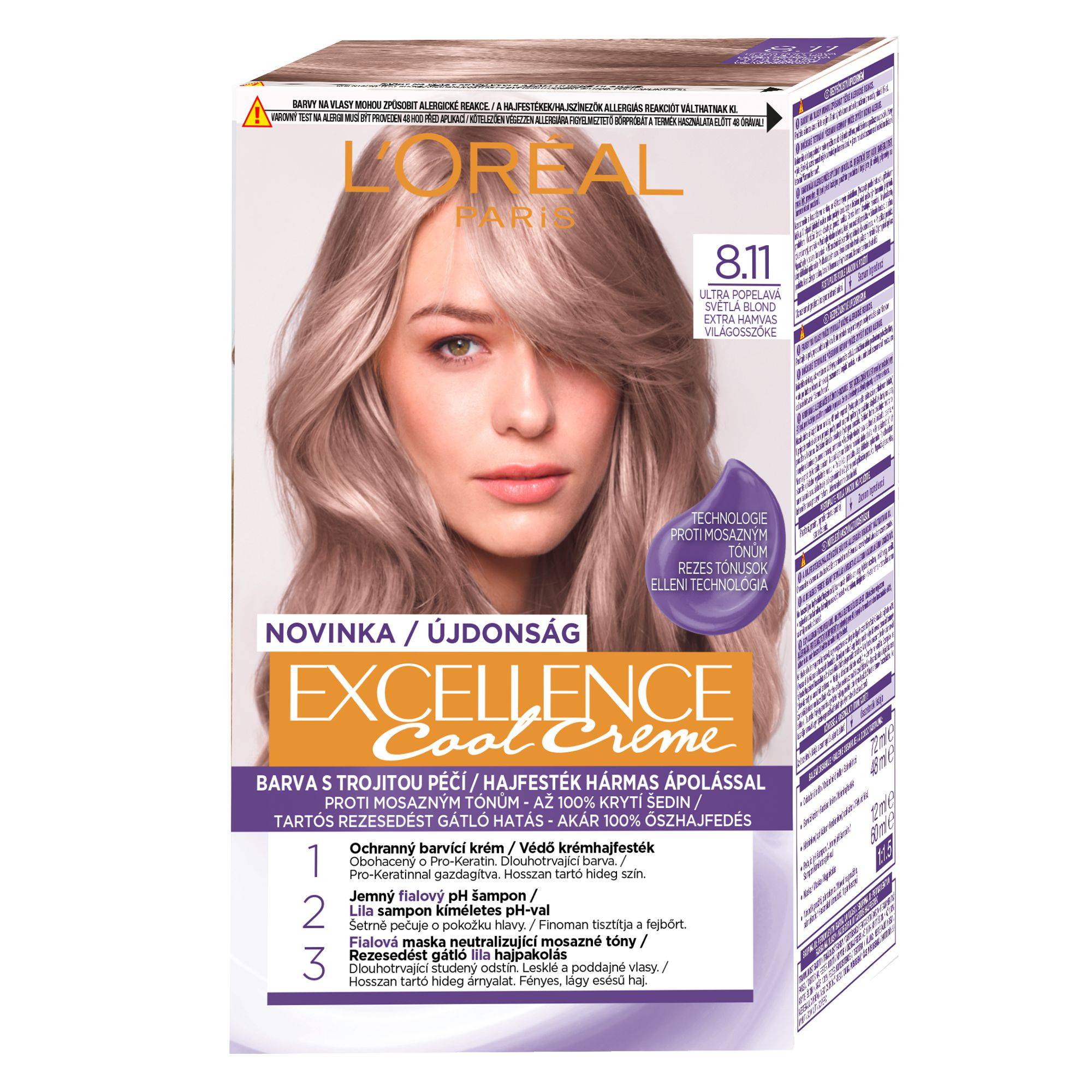 Drogerie a kosmetika - L'Oréal Paris Excellence Cool 8.11
