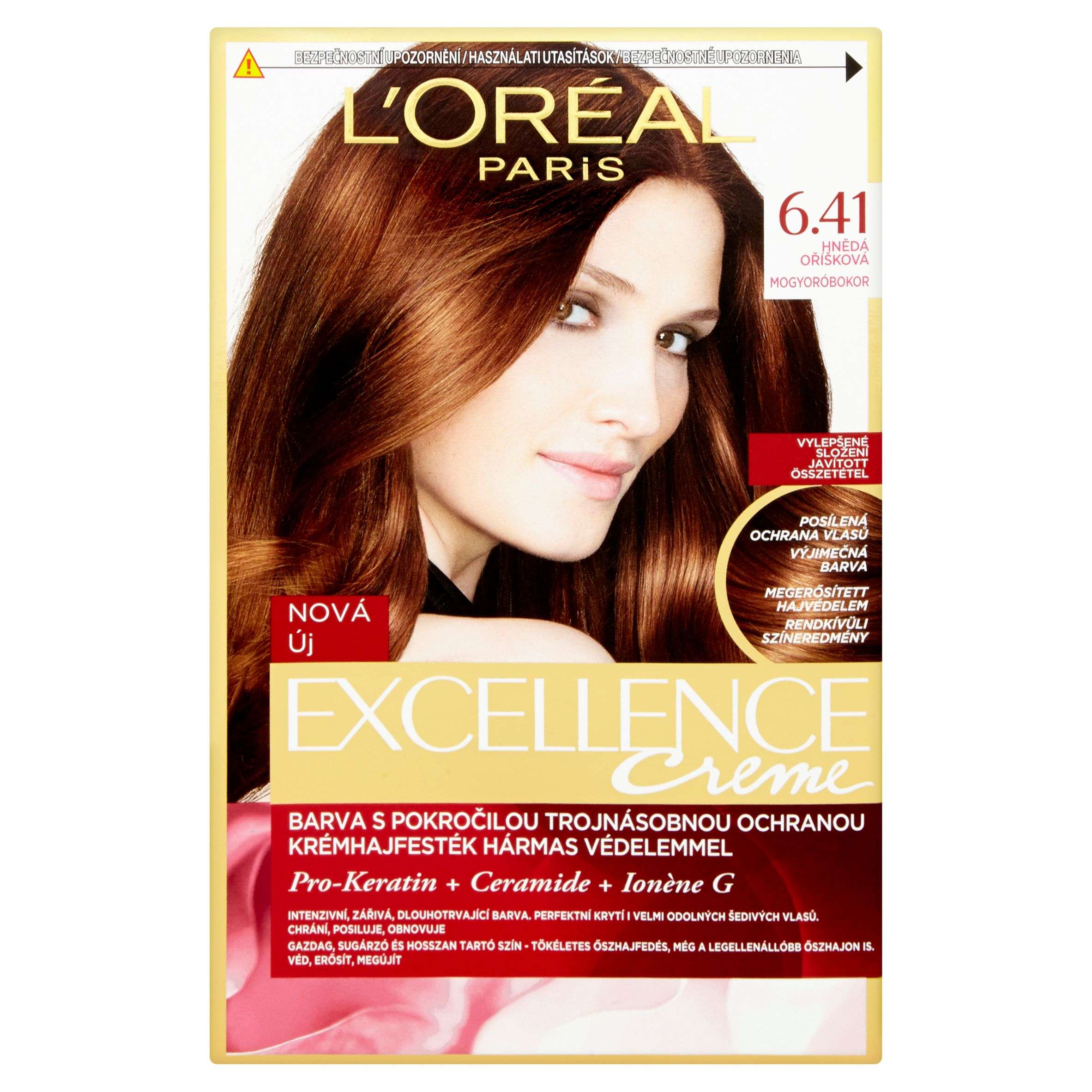 Drogerie a kosmetika - L'Oréal Paris Excellence Creme hnědá oříšková 6.41