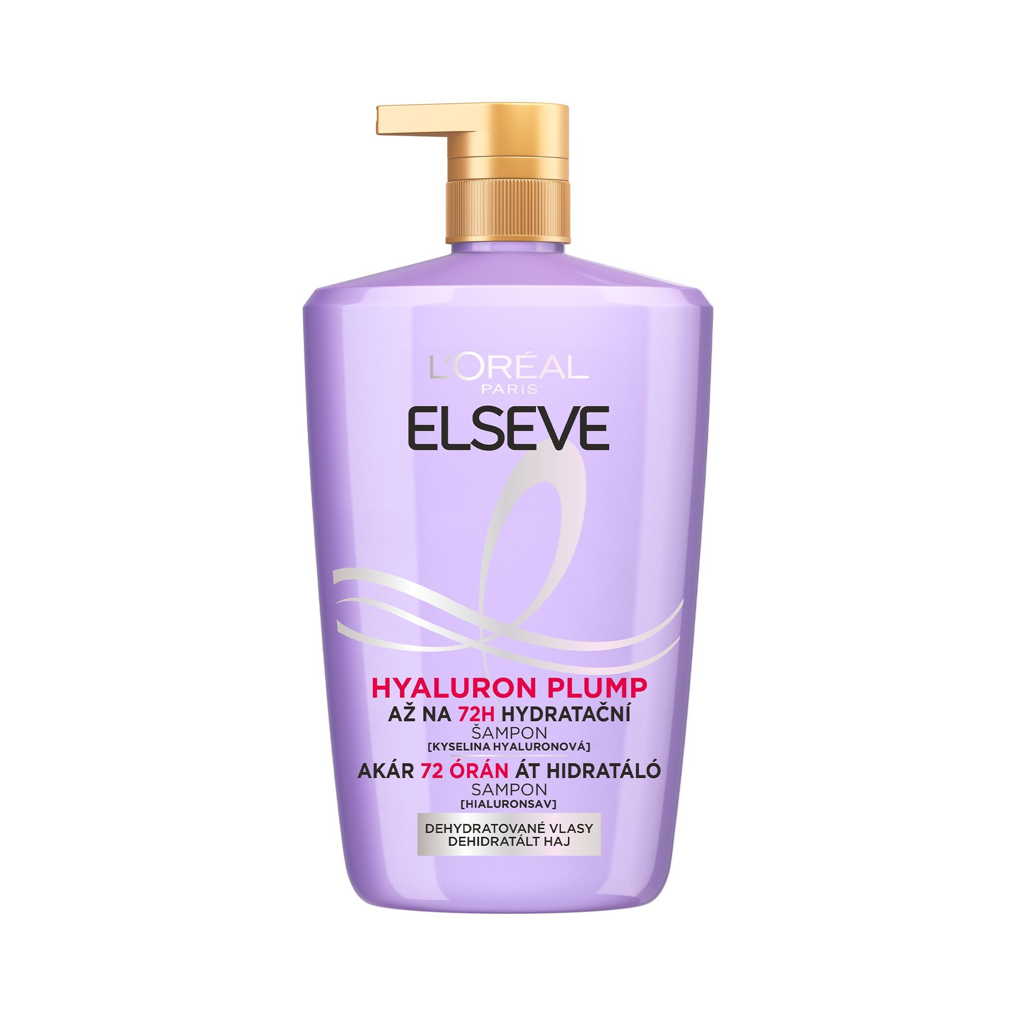 Drogerie a kosmetika - L´Oréal Paris Hyaluron Plump 72H hydratační šampon s kyselinou hyaluronovou 1000 ml