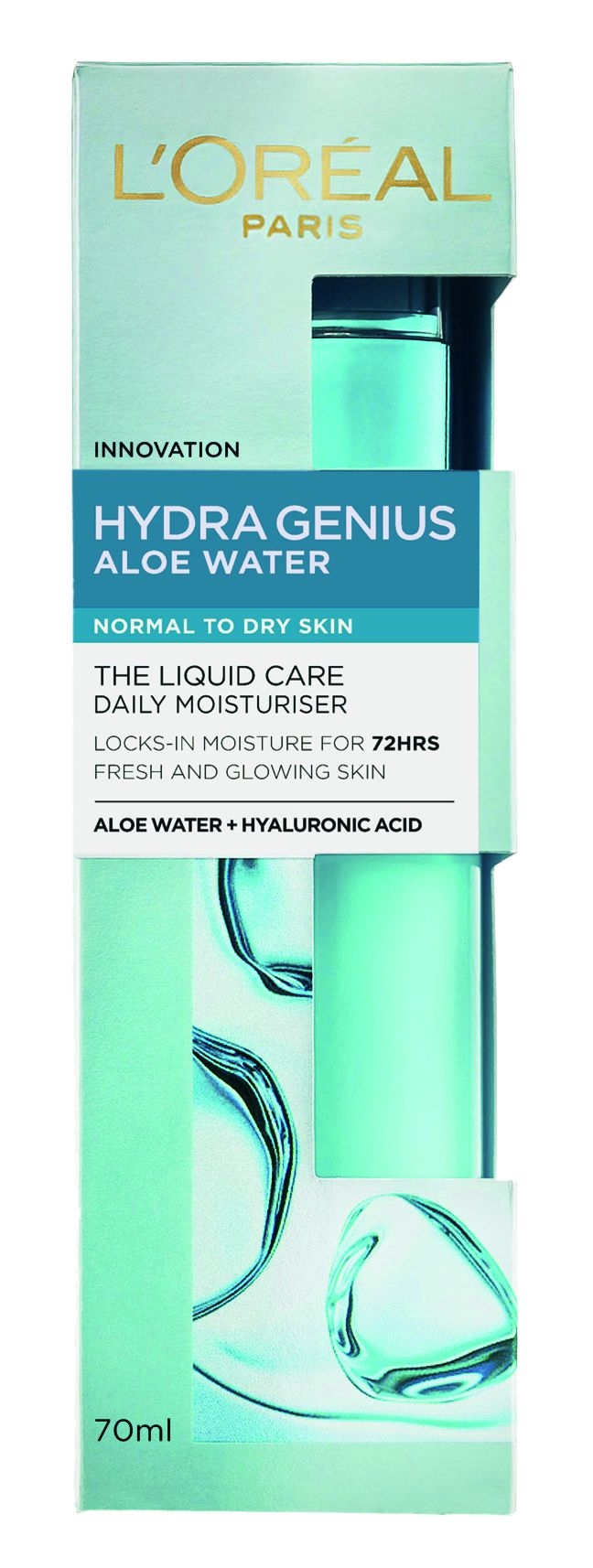 Drogerie a kosmetika - L'Oréal Paris Hydra Genius denní pleťová péče pro suchou a citlivou pleť 70ml
