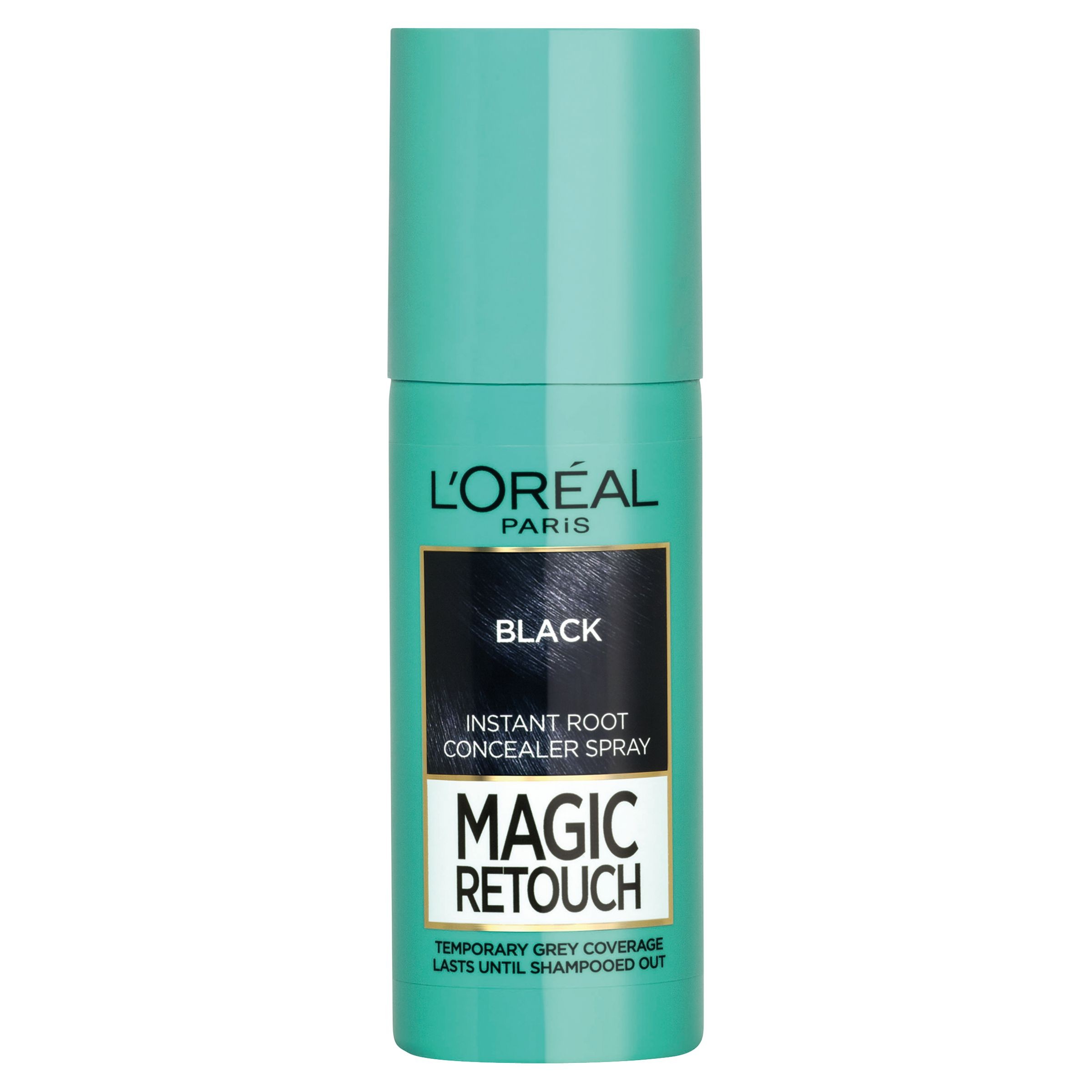 Drogerie a kosmetika - L'Oreal Paris Magic Retouch sprej pro okamžité zakrytí odrostů pro černé odstíny 75 ml