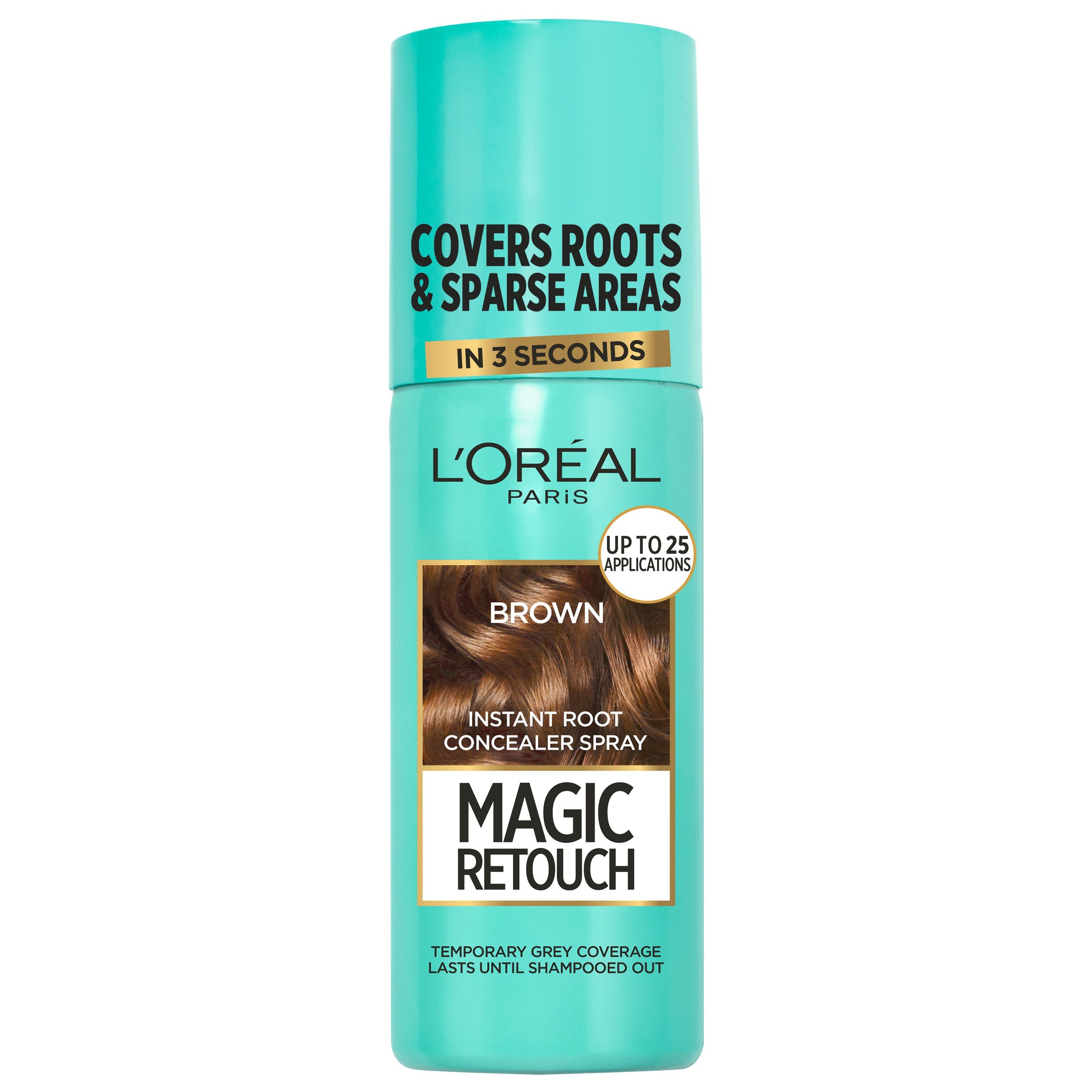 Drogerie a kosmetika - L'Oreal Paris Magic Retouch Sprej pro okamžité zakrytí odrostů pro světlé hnědé odstíny 75 ml