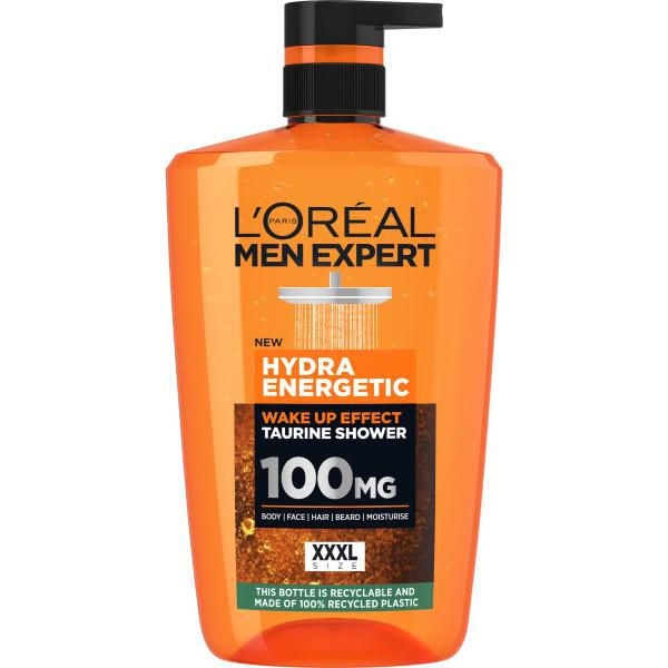 Drogerie a kosmetika - L'Oréal Paris Men Expert Hydra Energetic XXXL sprchový gel, 1000 ml