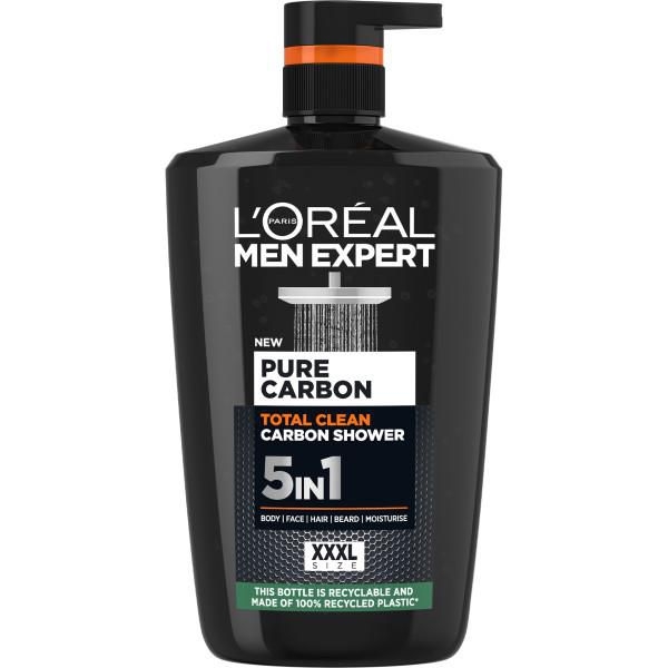 Drogerie a kosmetika - L'Oréal Paris Men Expert Pure Carbon XXXL sprchový gel 1000 ml