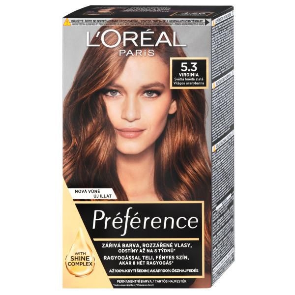 Drogerie a kosmetika - L'Oréal Paris Préférence permanentní barva na vlasy 5.3