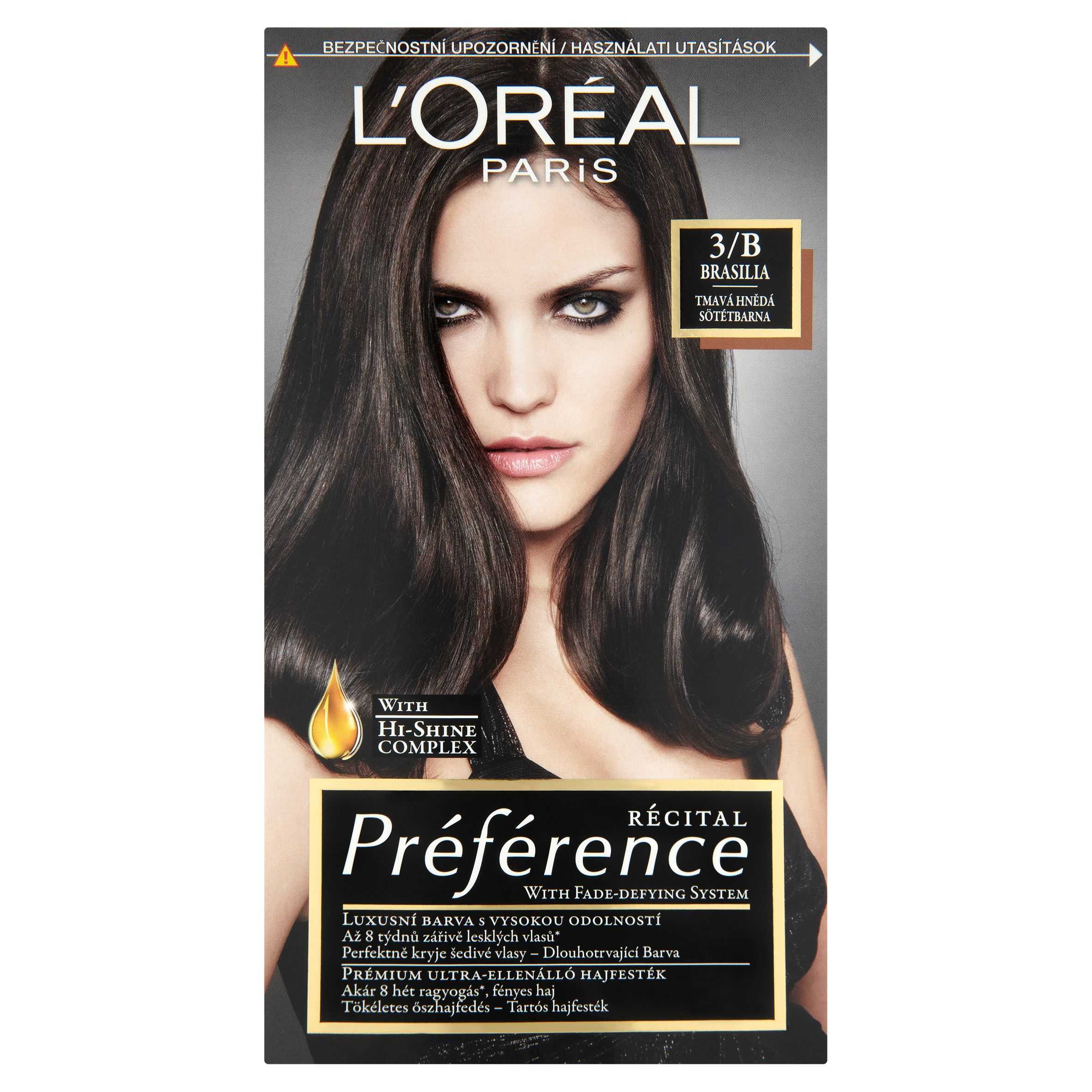 Drogerie a kosmetika - L'Oréal Paris Récital Préférence Brasilia tmavá hnědá 3/B 174 ml