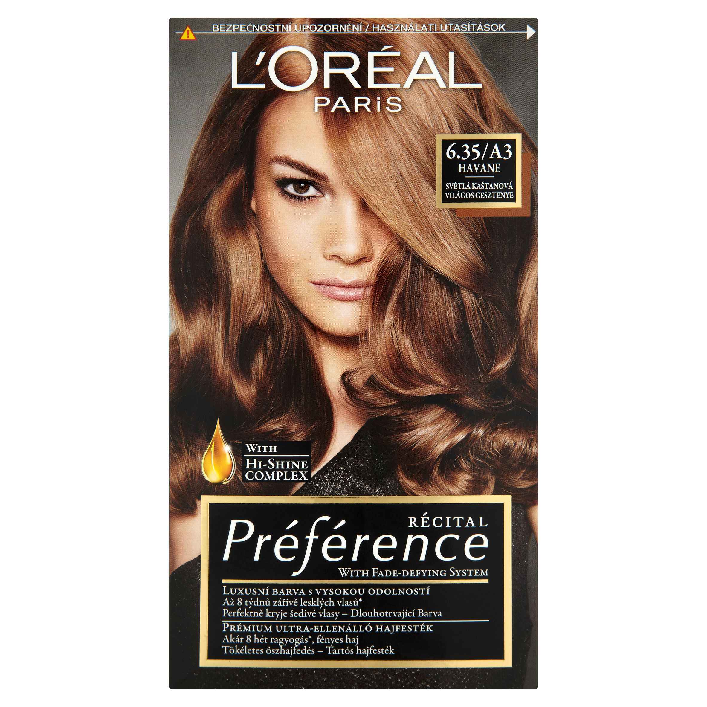 Drogerie a kosmetika - L'Oréal Paris Récital Préférence Havane světlá kaštanová 6.35/A3 174 ml