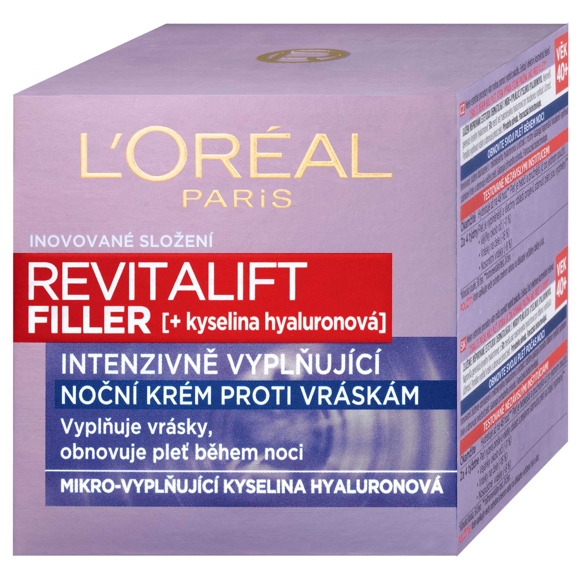 Drogerie a kosmetika -  L'Oréal Paris Revitalift Filler noční krém 50ml