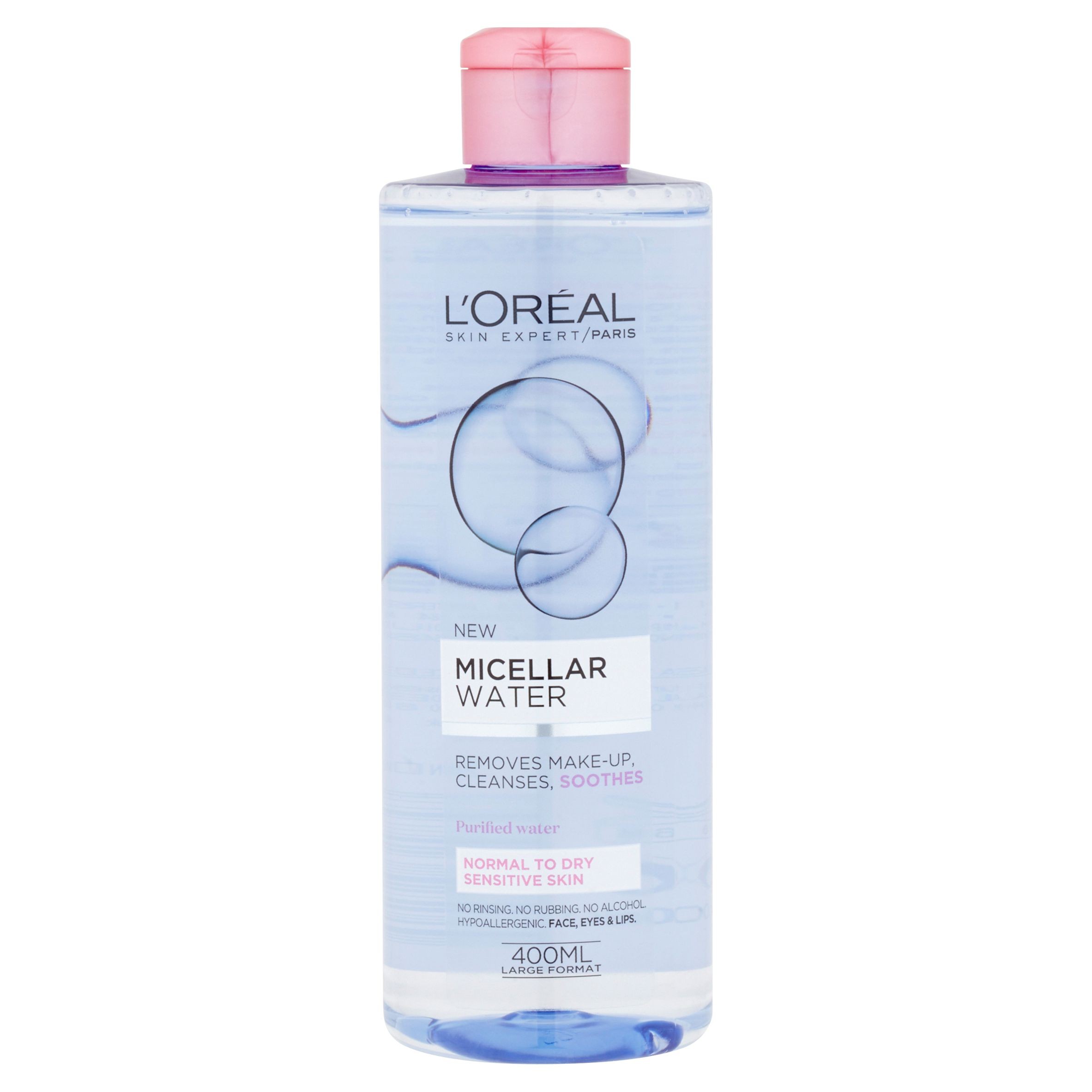 Drogerie a kosmetika - L'Oréal Paris Skin Expert micelární voda normální až suchá citlivá pleť 400 ml
