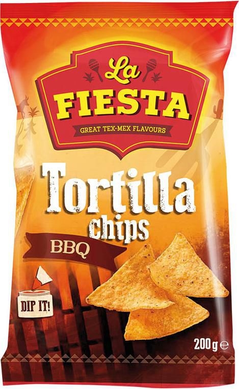 Trvanlivé potraviny - La Fiesta Tortilla Chips BBQ 200 g