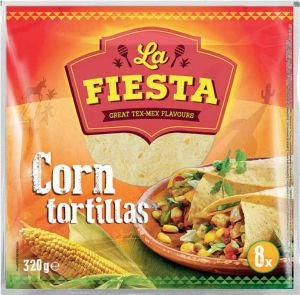 Trvanlivé potraviny - La Fiesta Tortilla Wrap kukuřičná 20cm 8ks 320 g
