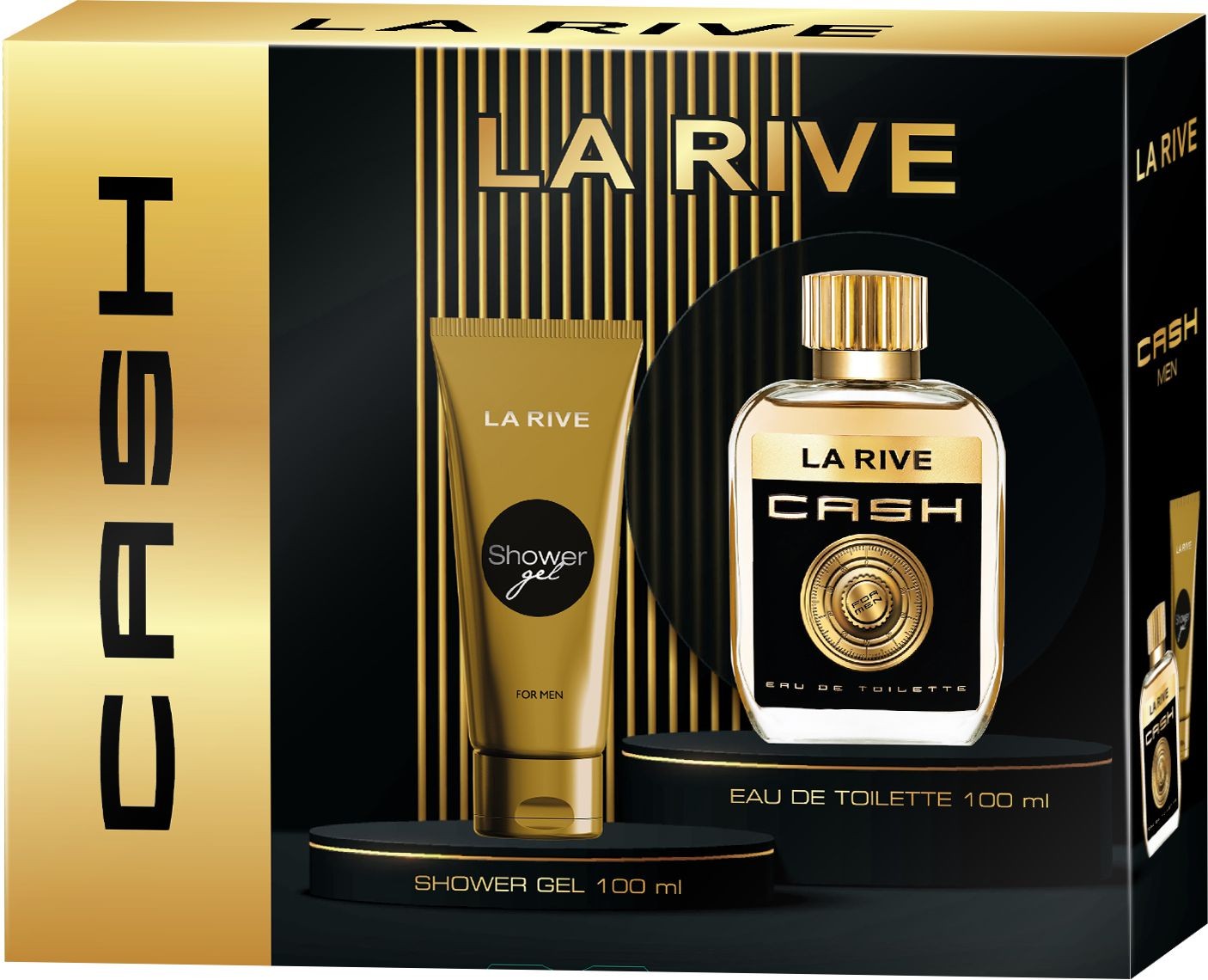 Drogerie a kosmetika - La Rive Cash Men dárkový set EDP + Sprchový gel