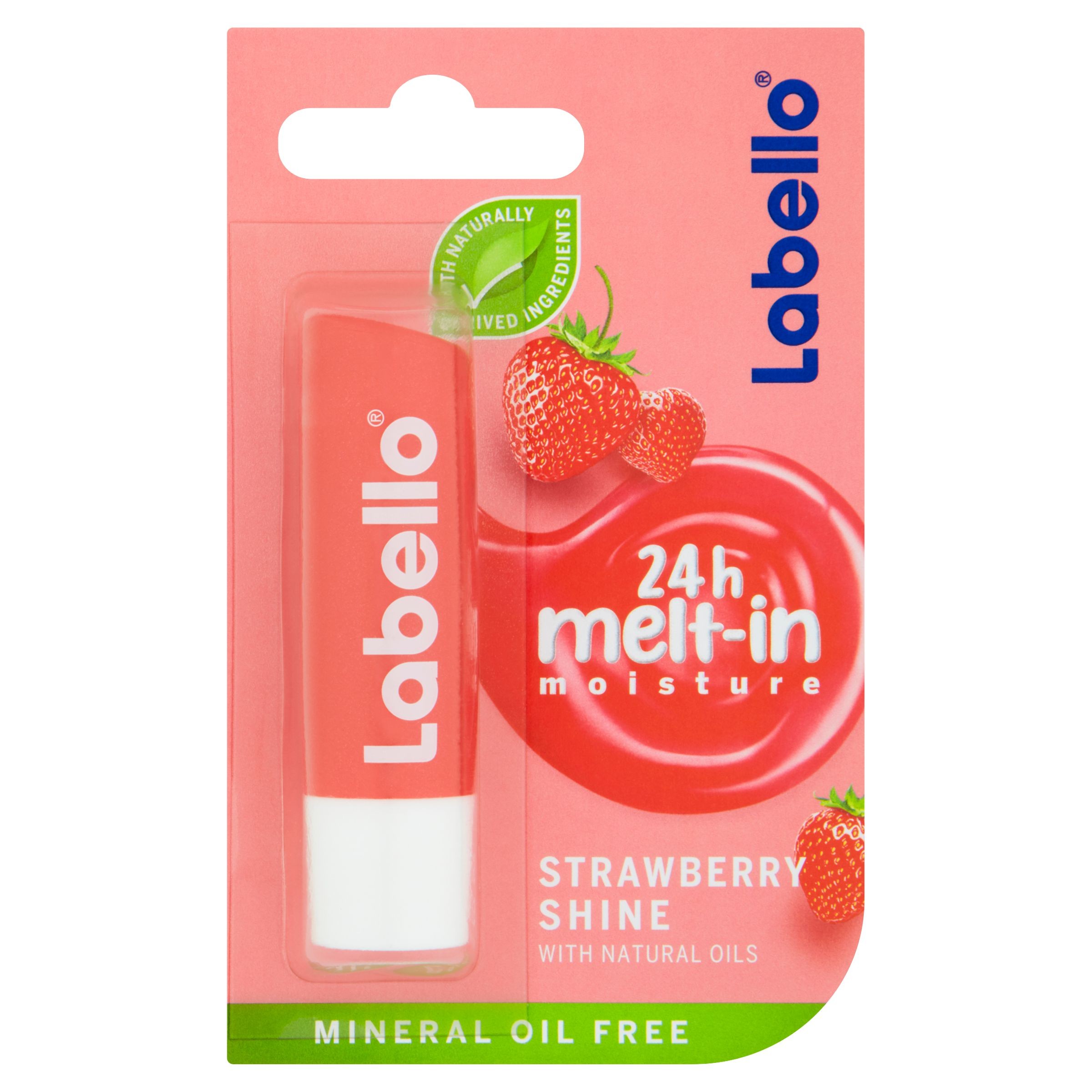 Drogerie a kosmetika - Labello Strawberry Shine Tónovací balzám na rty 4,8 g