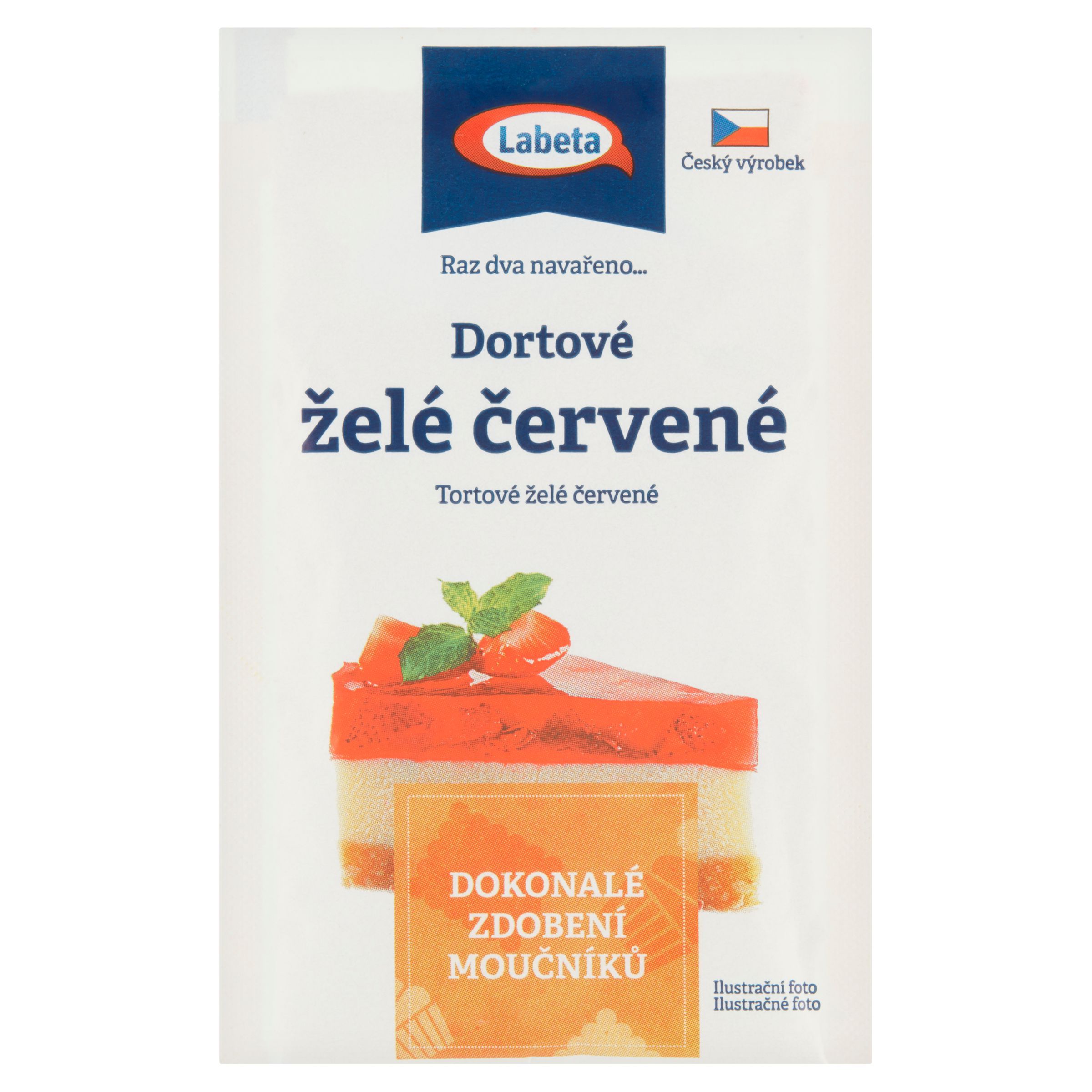 Trvanlivé potraviny - Labeta Dortové želé červené 10 g