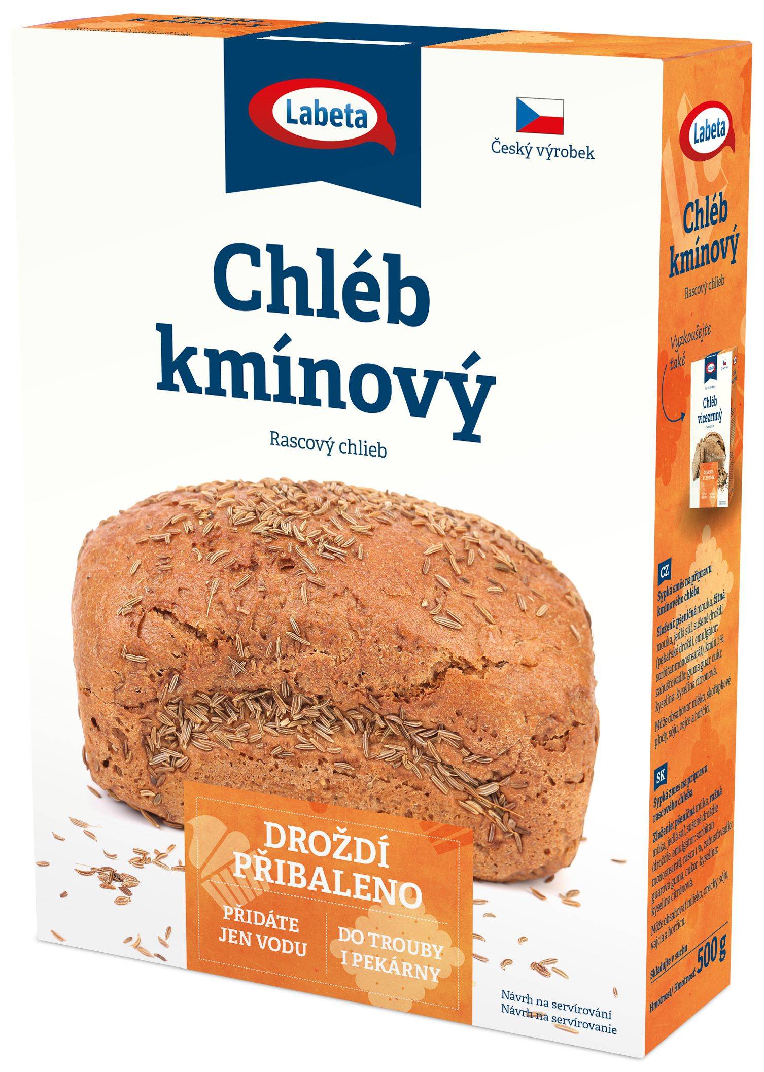 Trvanlivé potraviny - Labeta Kmínový chléb sypká směs 500 g
