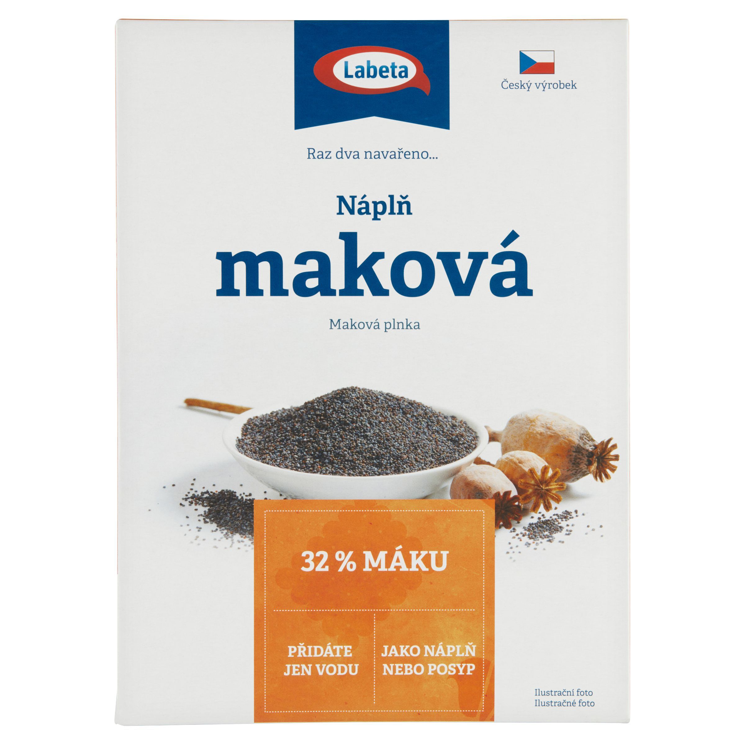 Trvanlivé potraviny - Labeta Maková náplň instantní směs 250 g