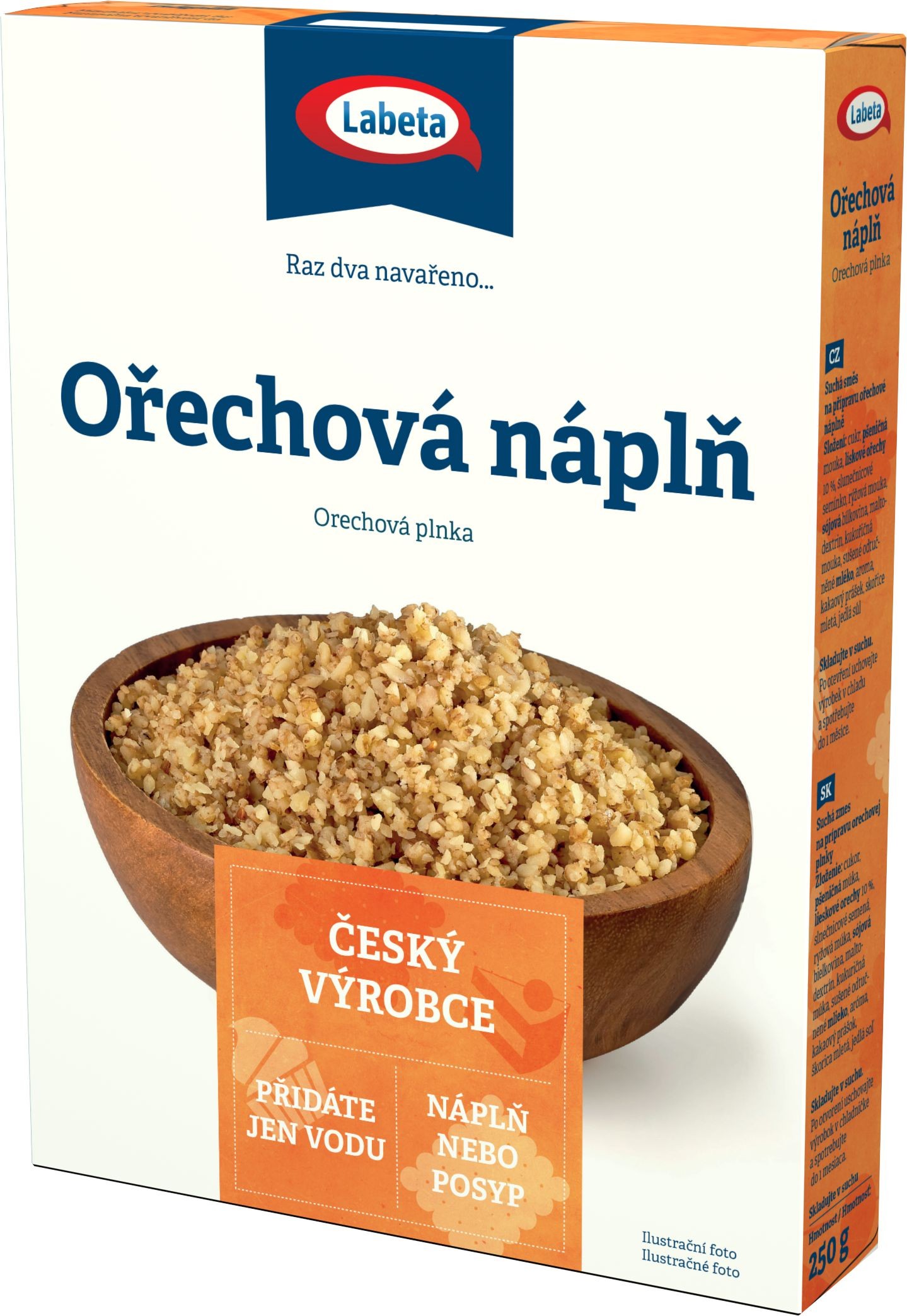 Trvanlivé potraviny - Labeta Ořechová náplň 250g