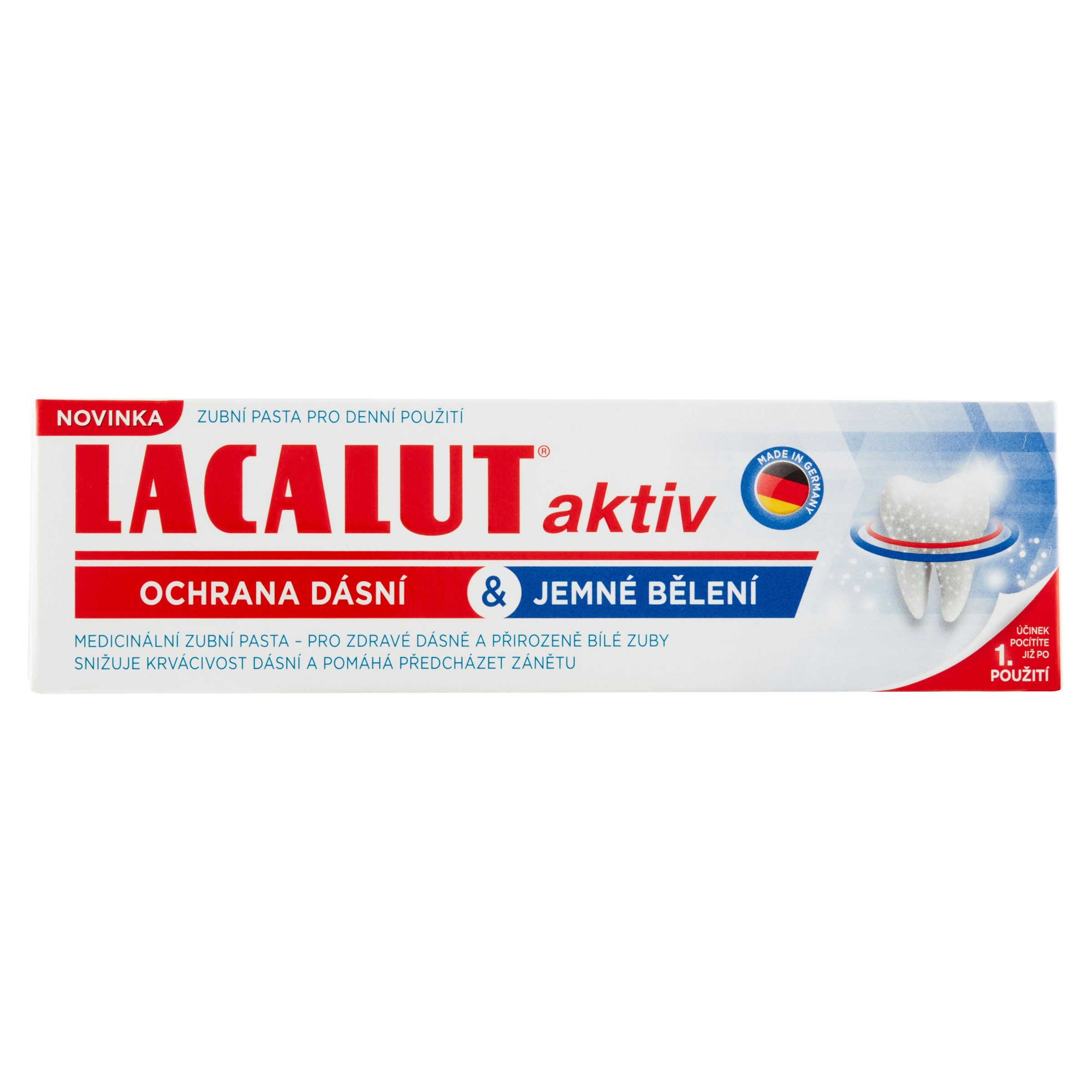 Drogerie a kosmetika - Lacalut Aktiv Ochrana dásní a jemné bělení 75ml