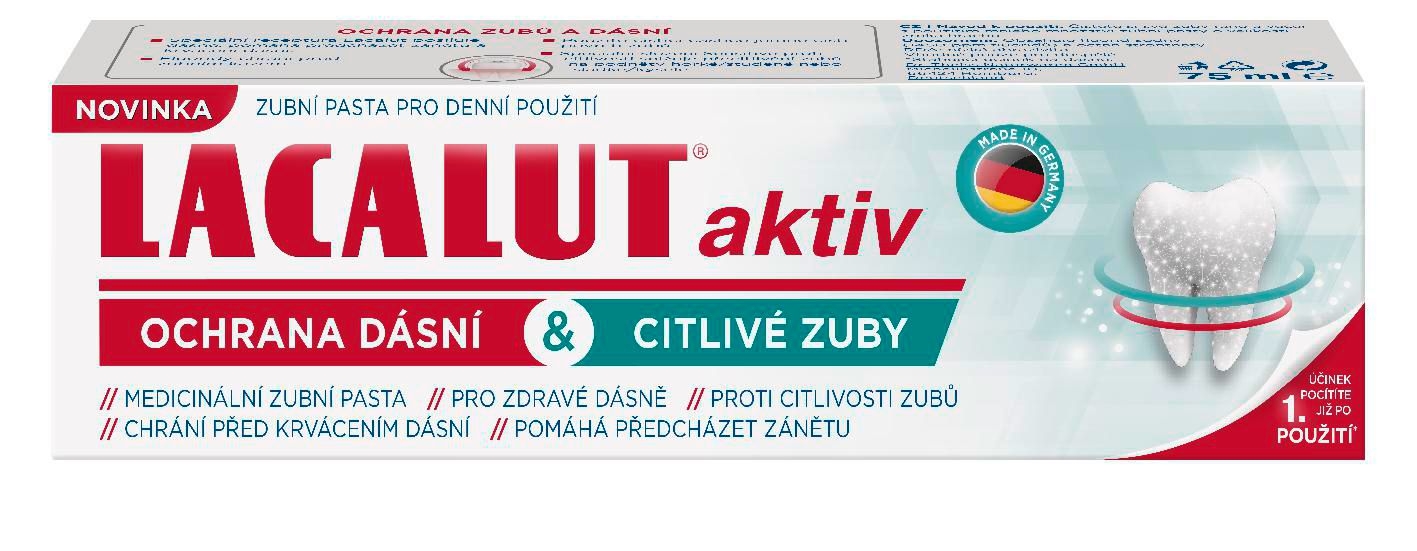 Drogerie a kosmetika - Lacalut Aktiv Ochrana dásní & citlivé zuby 75ml
