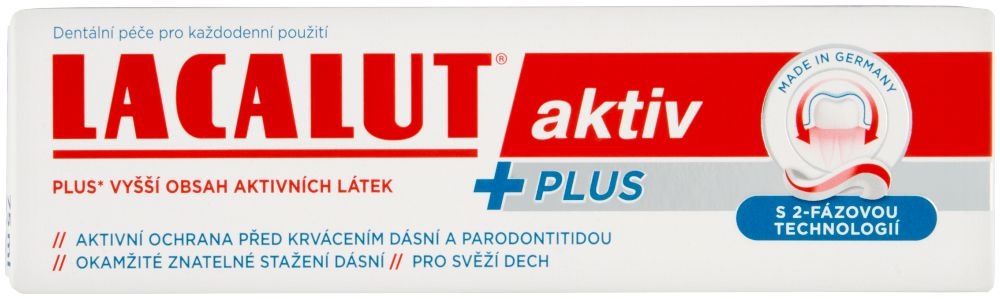 Drogerie a kosmetika - Lacalut Aktiv Plus 75ml