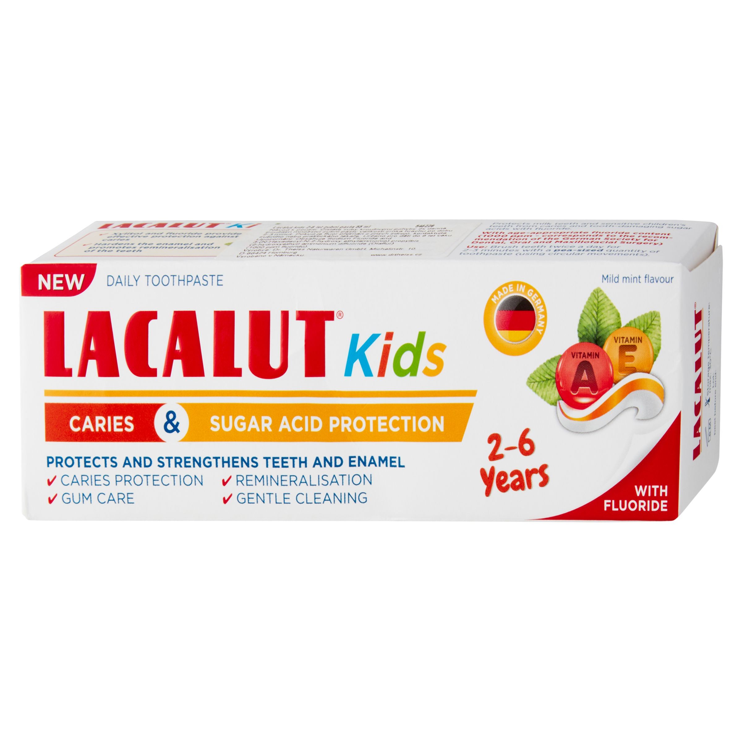 Drogerie a kosmetika - Lacalut Kids 2-6 let zubní pasta 55ml