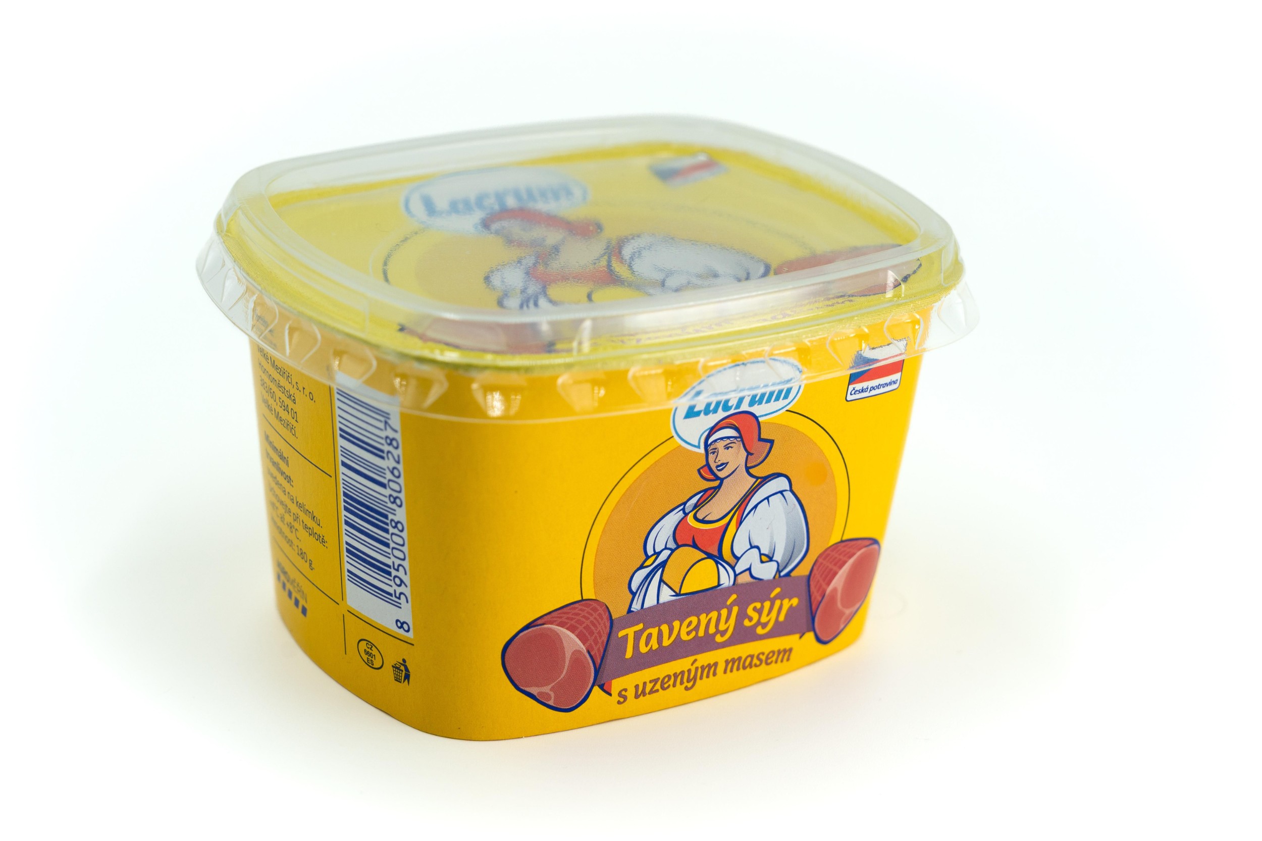 Mléčné a chlazené - Lacrum Tavený sýr s uzeným masem 180 g
