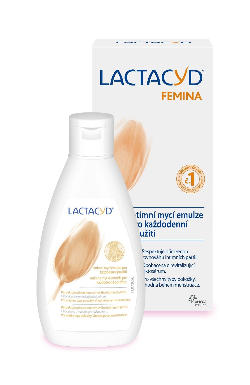 Drogerie a kosmetika - Lactacyd Intimní mycí emulze femina 200 ml