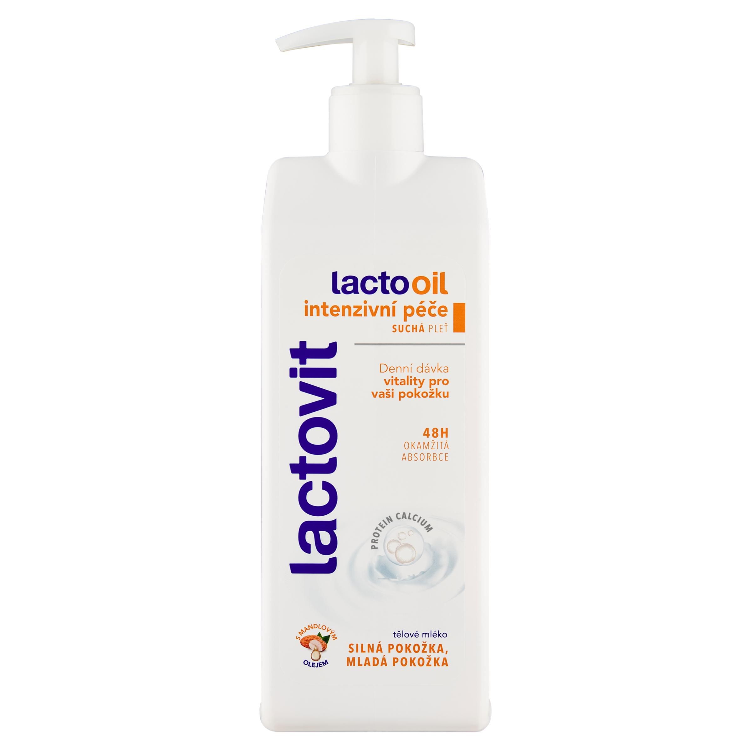 Drogerie a kosmetika - Lactovit Lactooil Intenzivní péče tělové mléko 400 ml