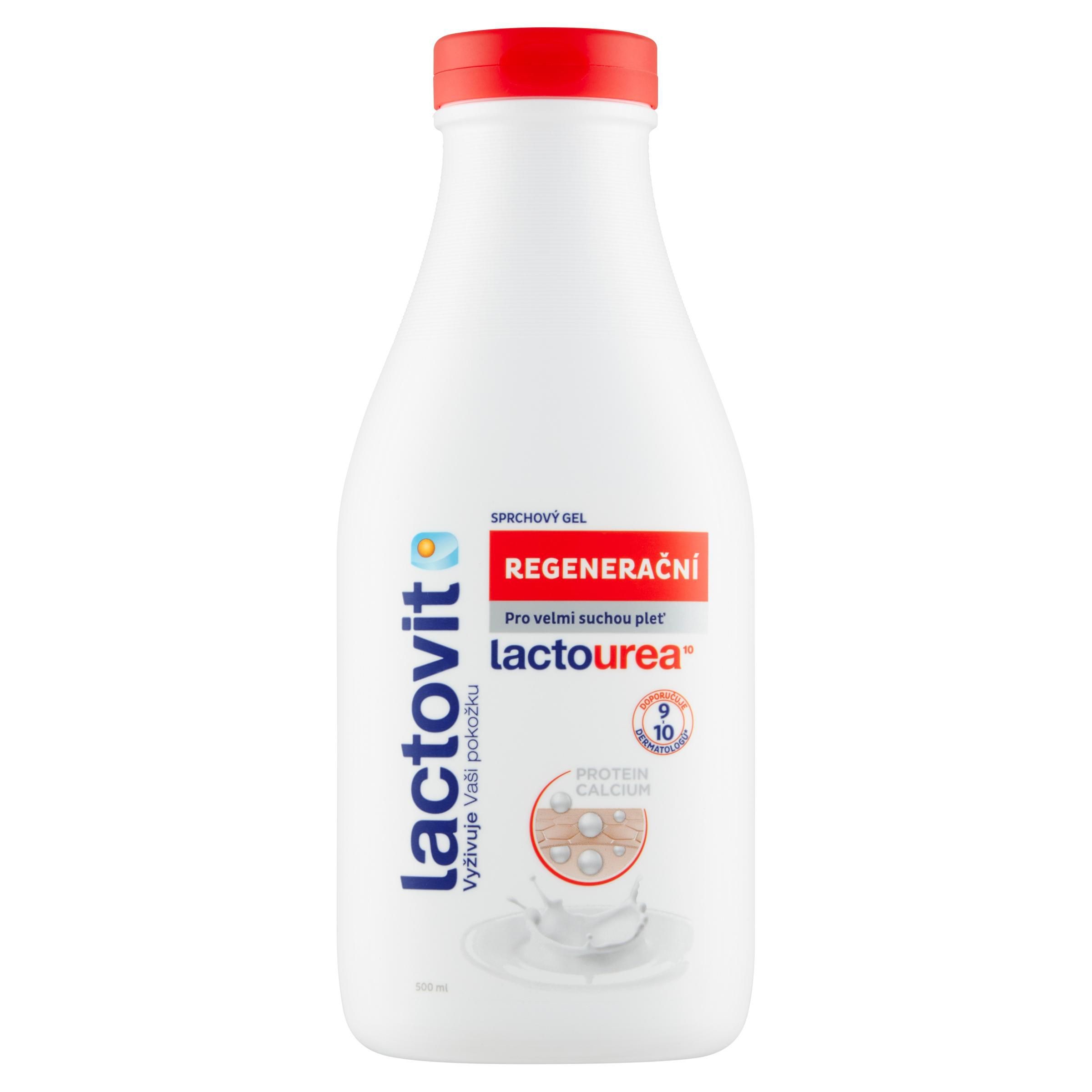 Drogerie a kosmetika - Lactovit Lactourea¹⁰ Regenerační sprchový gel 500 ml