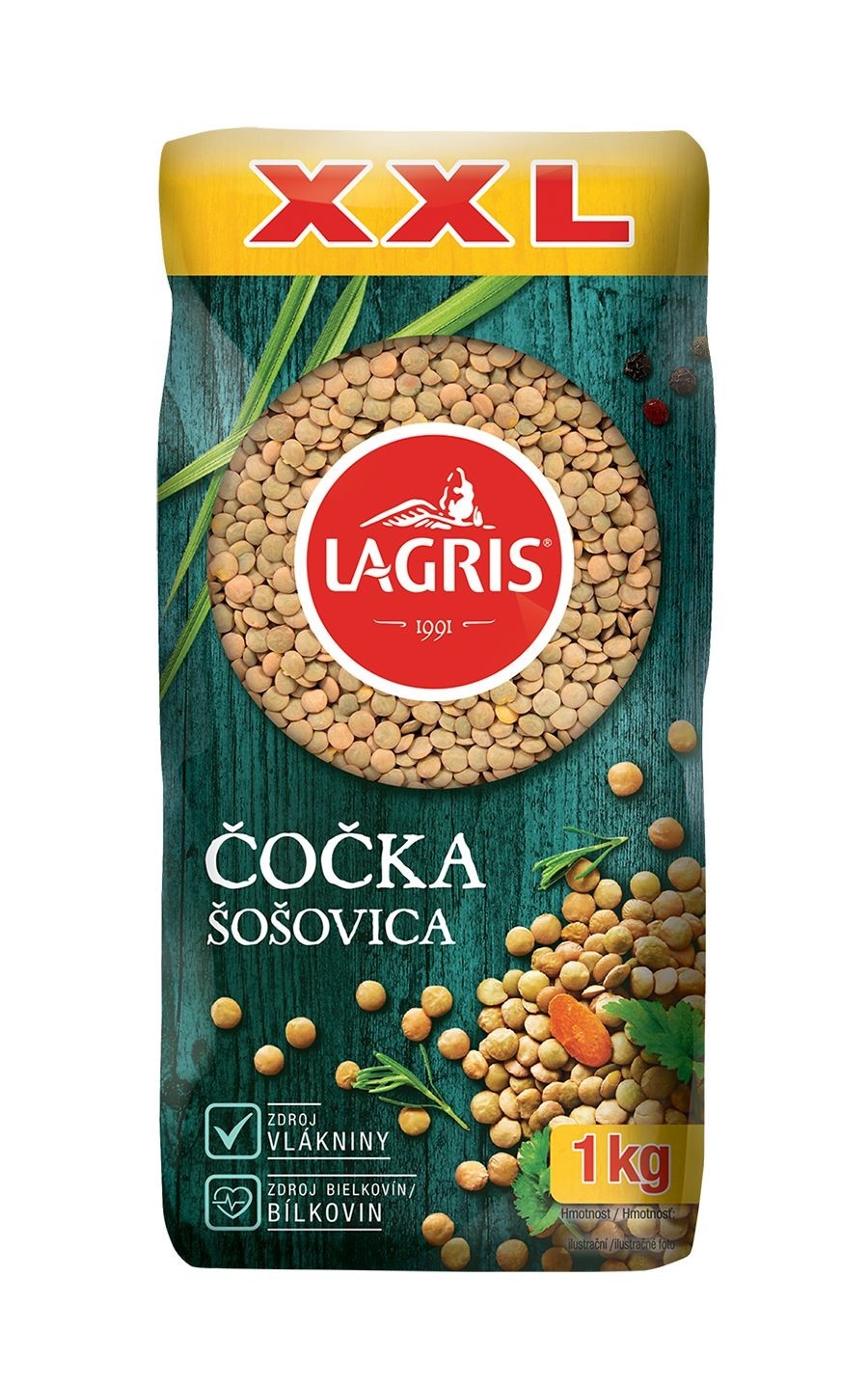Trvanlivé potraviny - Lagris Čočka XXL 1kg