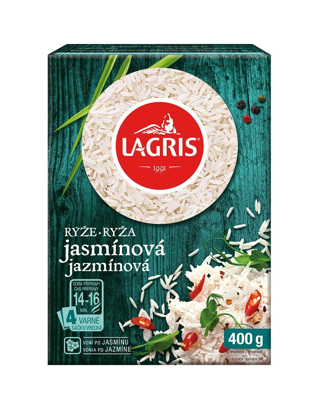 Trvanlivé potraviny - Lagris Rýže jasmínová 4 varné sáčky 400 g