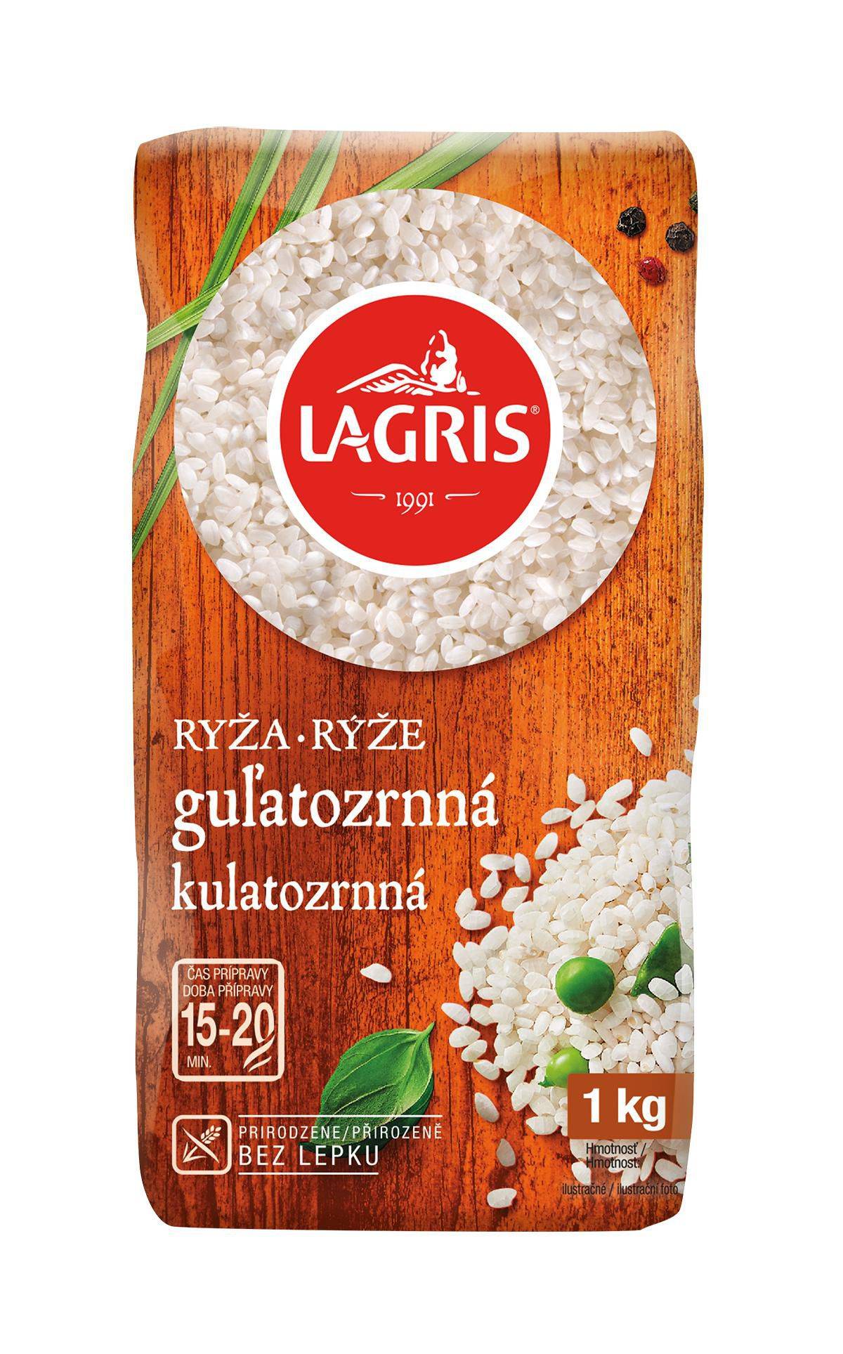 Trvanlivé potraviny - Lagris Rýže kulatozrnná 1 kg