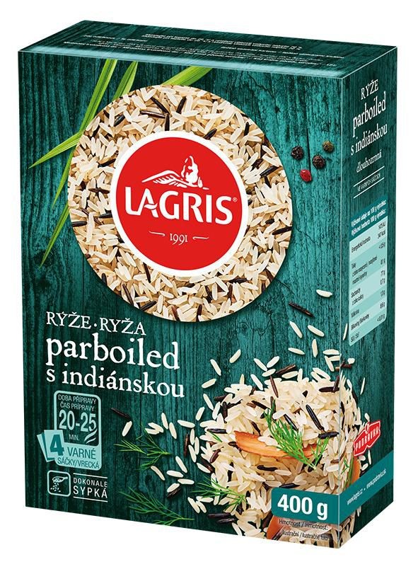 Trvanlivé potraviny - Lagris Rýže parboiled s indiánskou VS 400 g