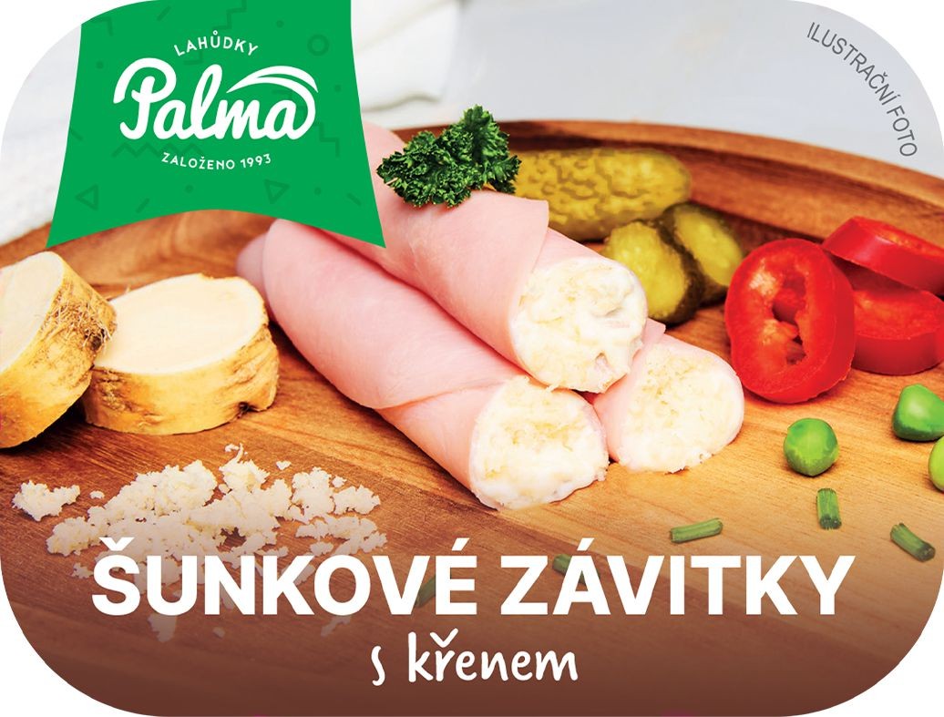 Uzeniny a lahůdky - Lahůdky Palma Šunkové závitky s křenem 200 g