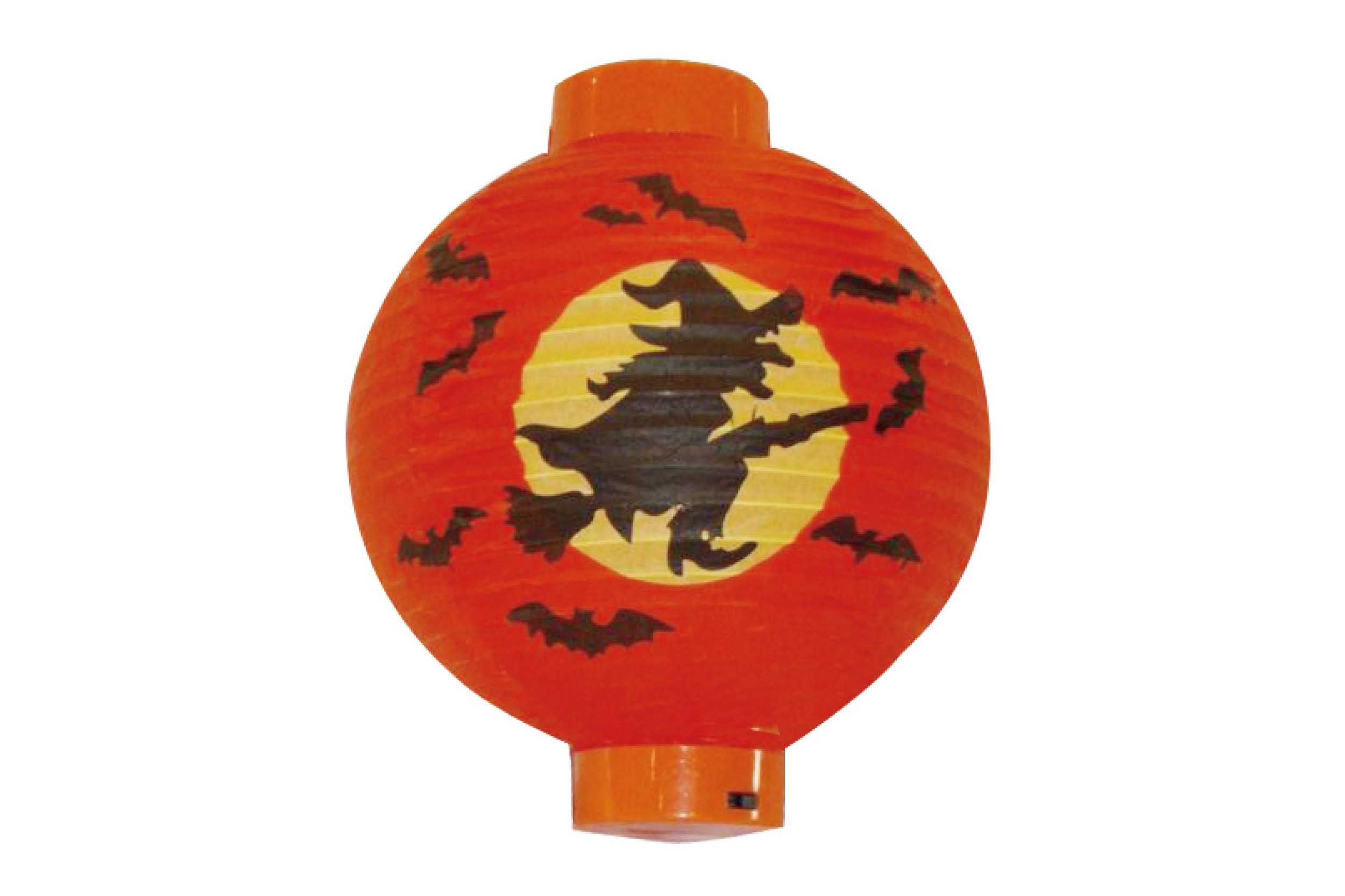 Domácnost a Zahrada - Lampion 20 cm na baterie čarodějnice/halloween