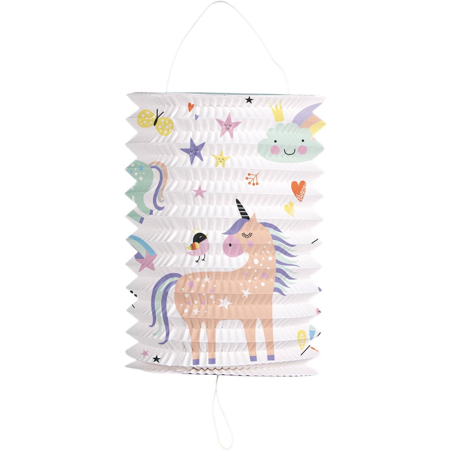 Svět dětí - Lampion válec, 16cm, unicorn