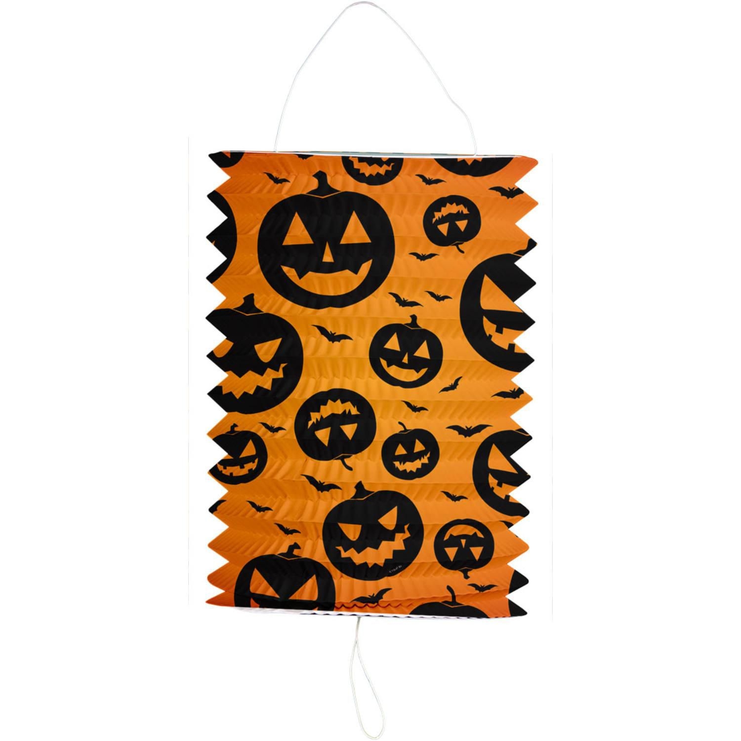 Domácnost a Zahrada - Lampion, válec 16x22cm Halloween dýně